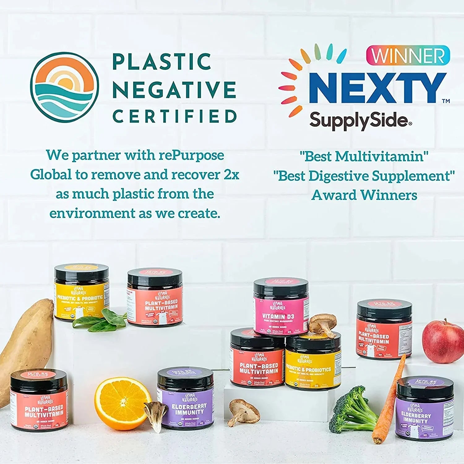 Llama Naturals Kids Complete Wellness Bundle – Multi + Pre & Probiotic + Elderberry Gummies