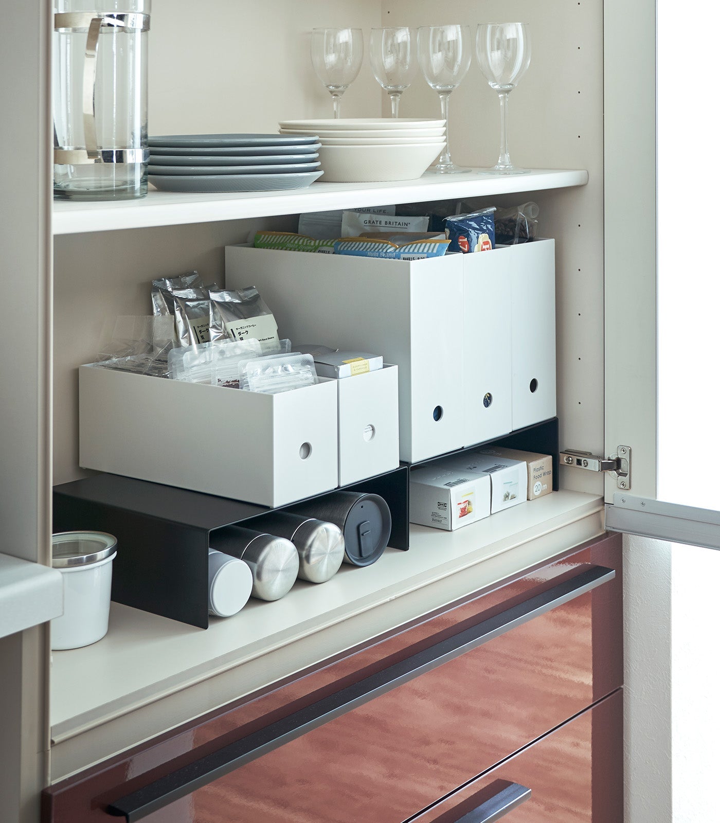 Yamazaki Home Riser Shelf [Set of 2] - Steel