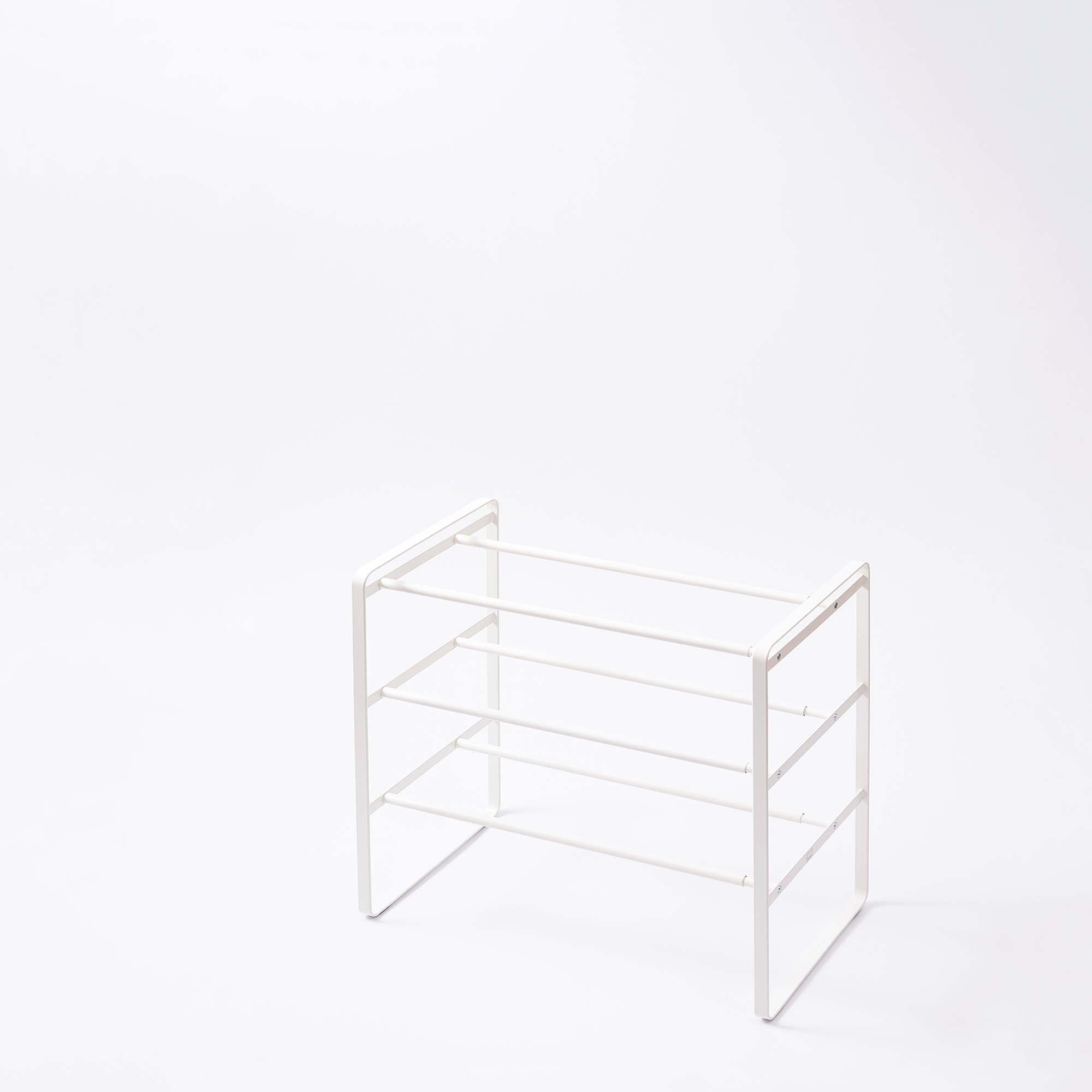 Yamazaki Home Three-Tier Expandable Shoe Rack (18" H)  - Steel