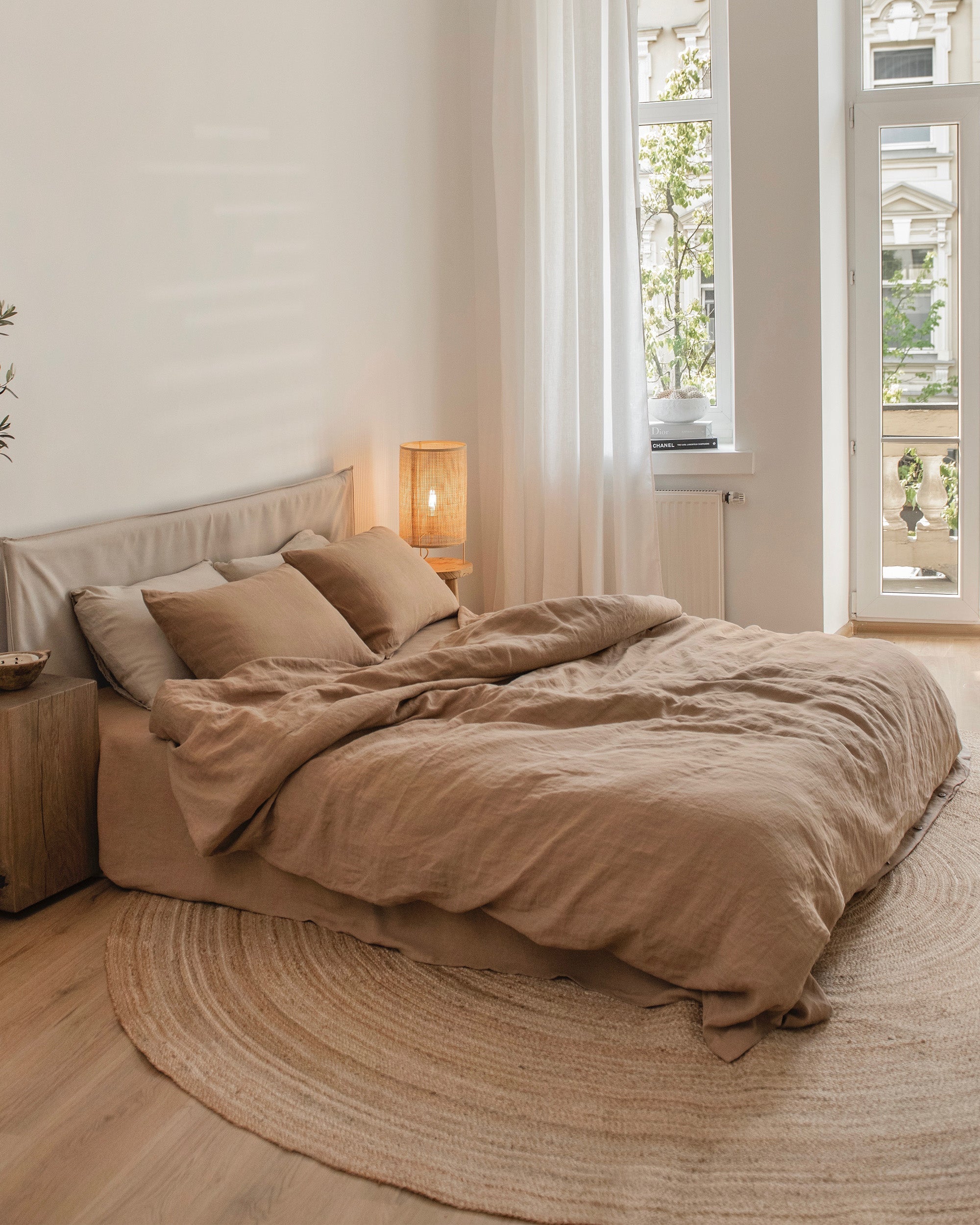 MagicLinen Latte Linen Sheet Set (4 Pcs)