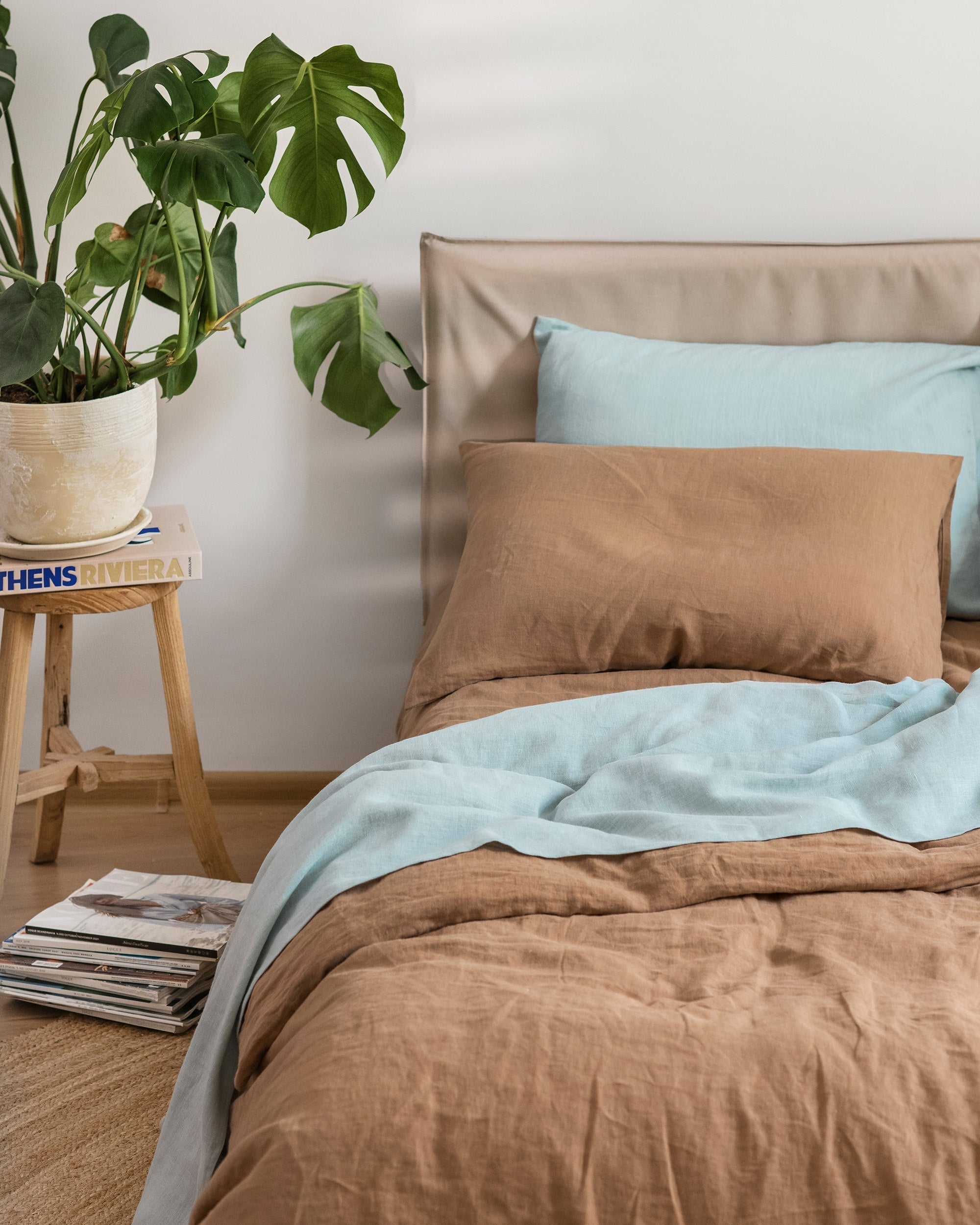MagicLinen Latte Linen Sheet Set (4 Pcs)