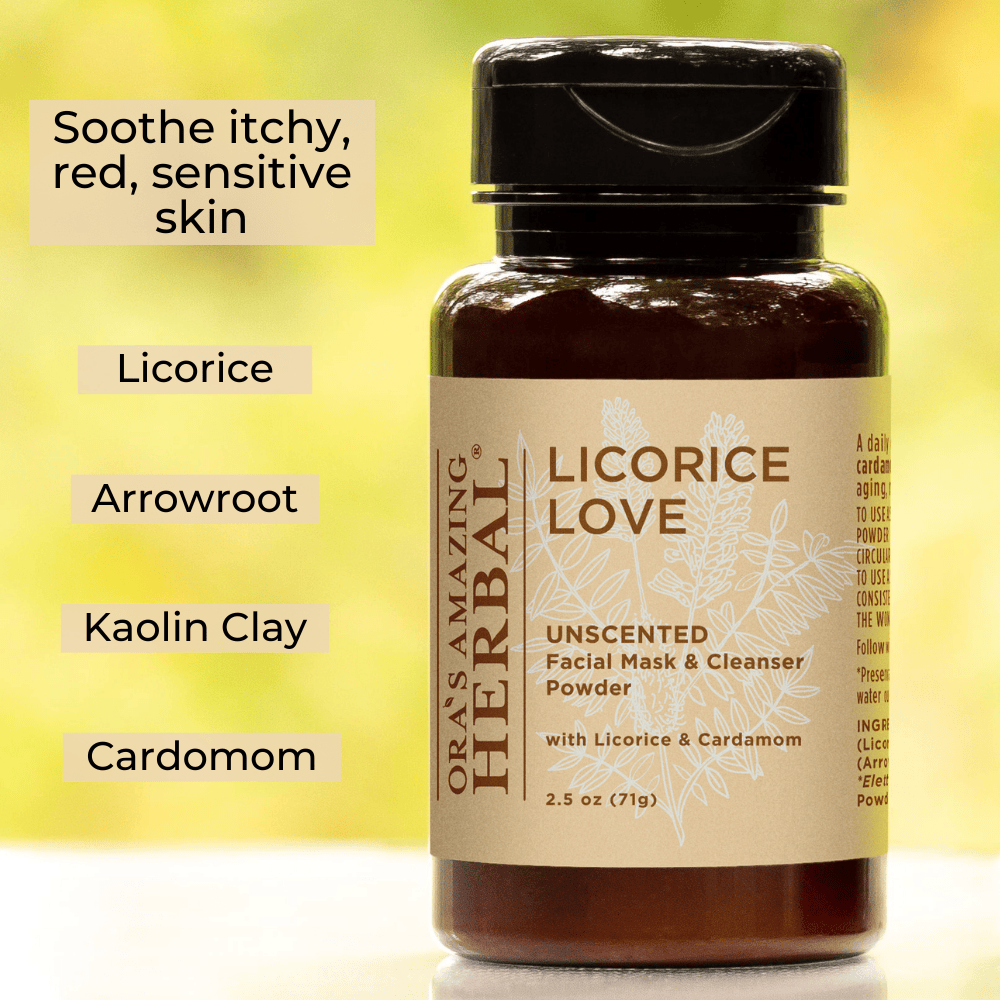 Ora's Amazing Herbal Licorice Love, Skin Soothing Facial Cleansing Powder