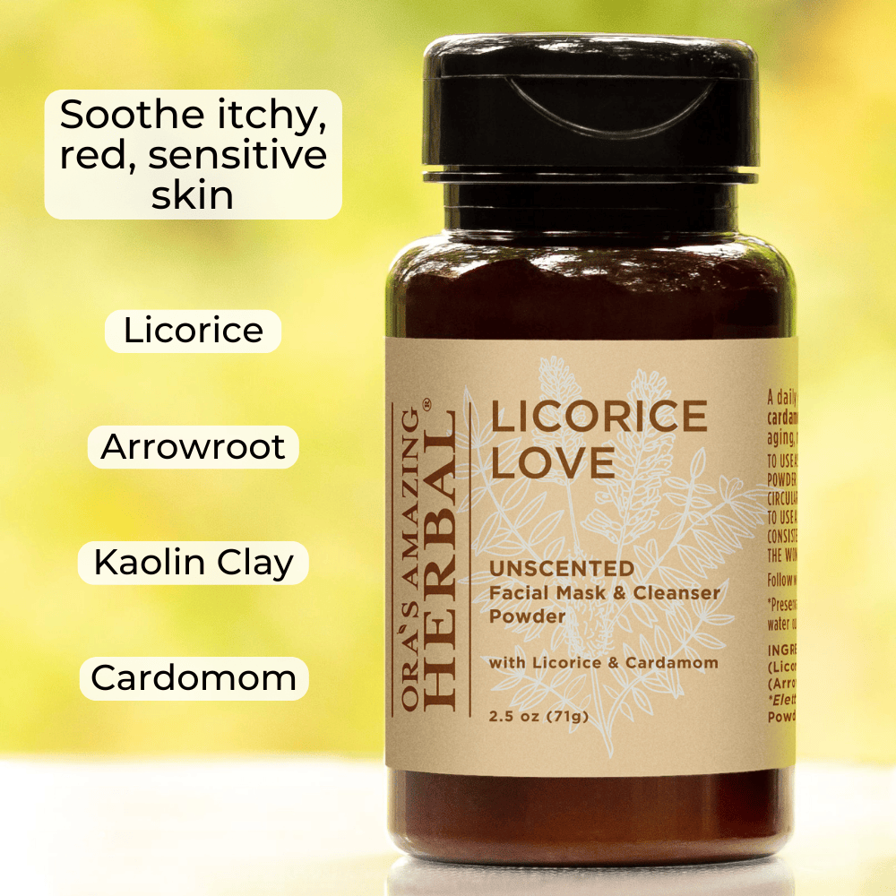 Ora's Amazing Herbal Licorice Love, Skin Soothing Facial Cleansing Powder