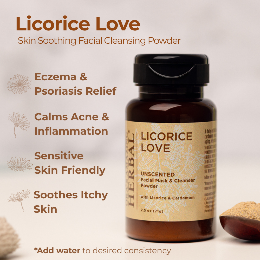 Ora's Amazing Herbal Licorice Love, Skin Soothing Facial Cleansing Powder