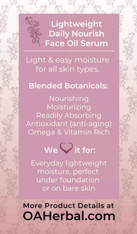 Ora's Amazing Herbal Lightweight Daily Nourish Face Oil Serum