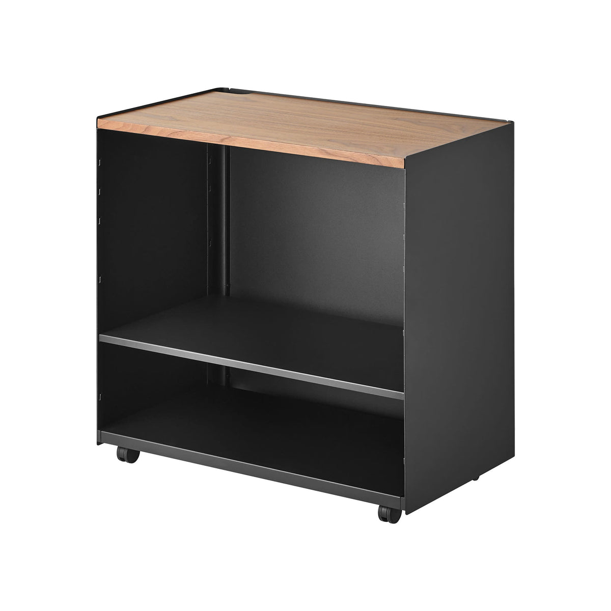 Yamazaki Home Mobile Hideaway Storage Cart (23" H) - Steel + Wood