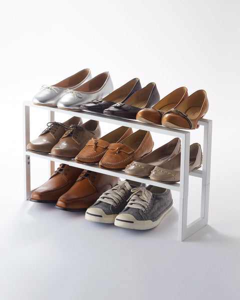 Yamazaki Home Two-Tier Expandable Shoe Rack (11.8