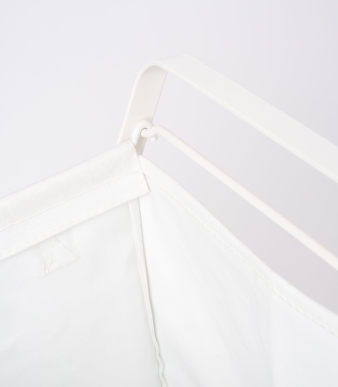 Yamazaki Home Laundry Hamper with Cotton Liner - Two Sizes - Steel + Cotton
