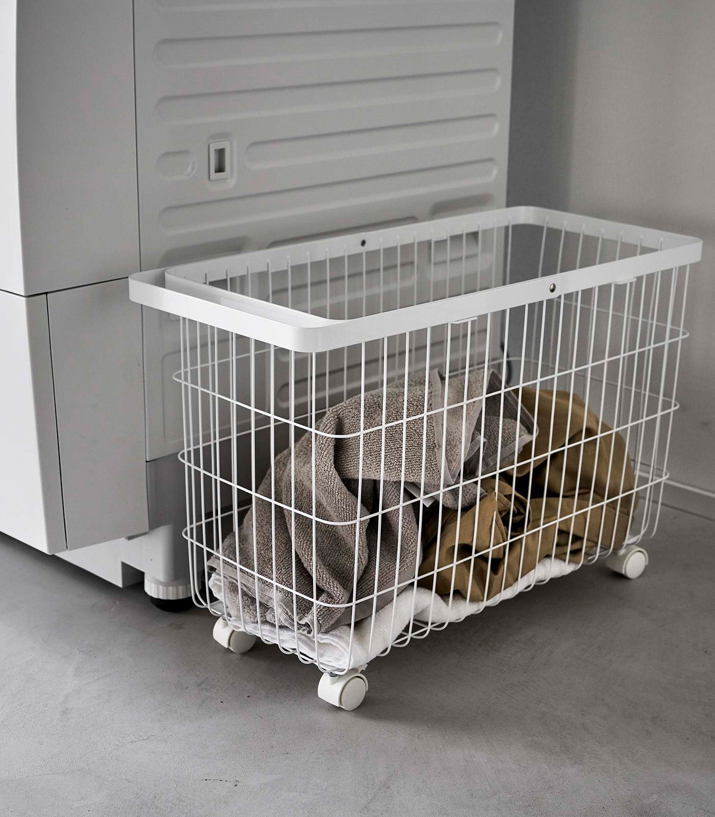 Yamazaki Home Rolling Wire Basket (14.8" H)  - Steel
