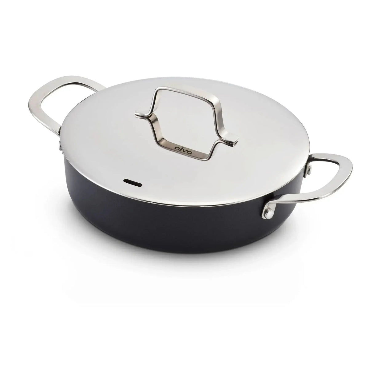Alva Cookware Ceramic Nonstick Sauté Pan with Lid, 3.5-Qt