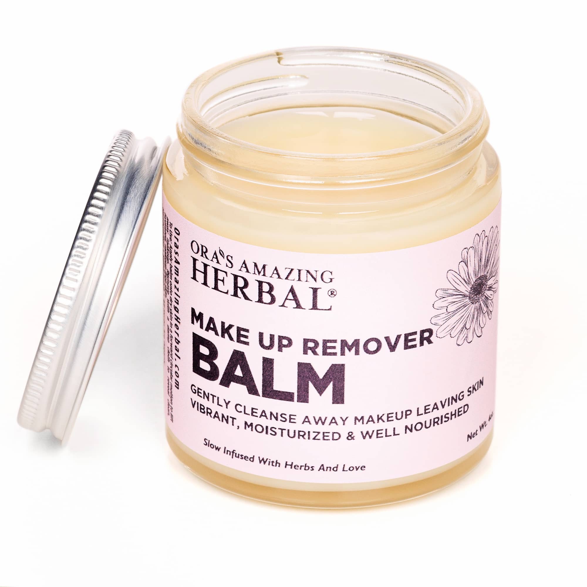 Ora's Amazing Herbal Make Up Remover Balm with Calendula, Fragrance Free
