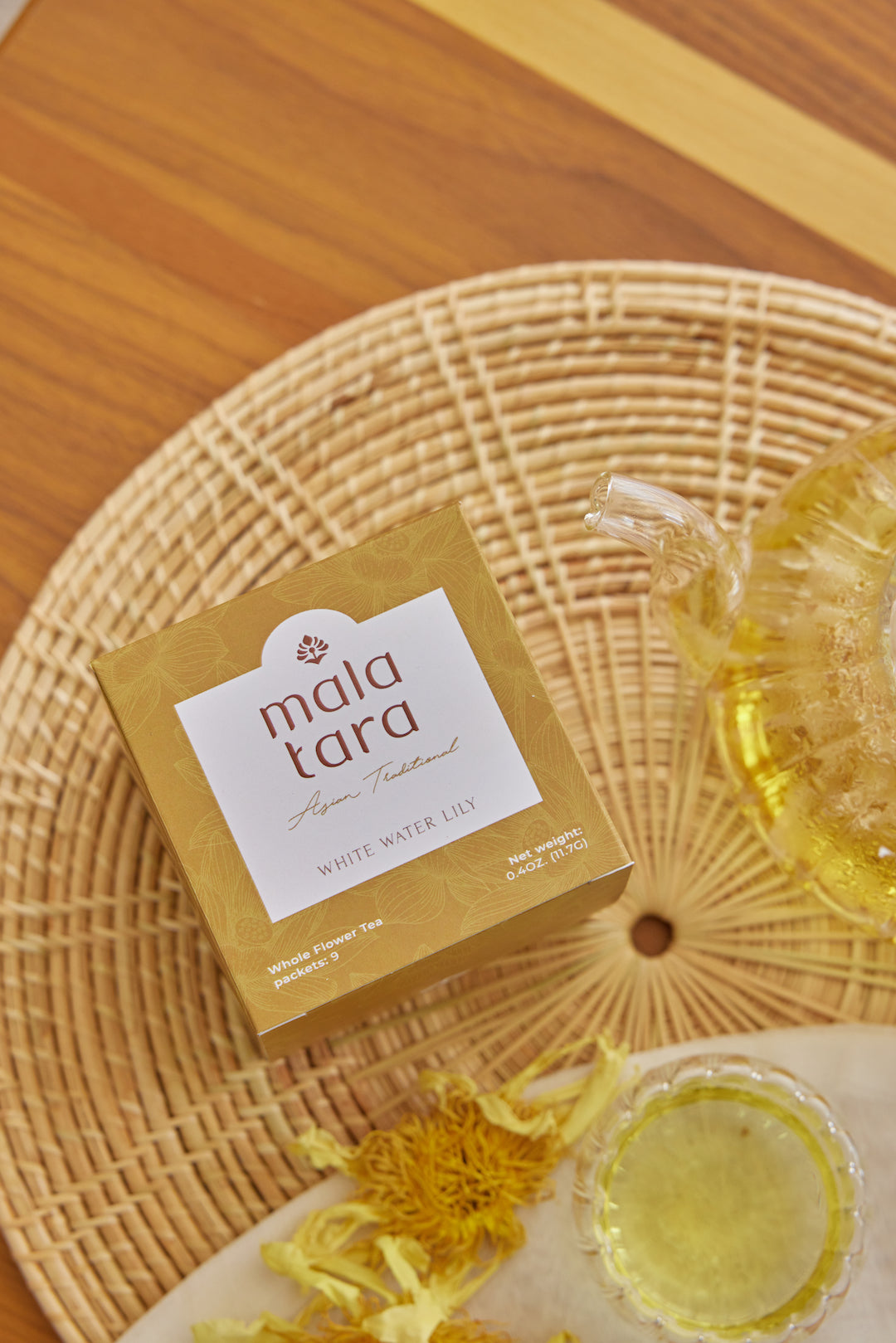 Mala Tara Water Lily Whole Flower Tea Box