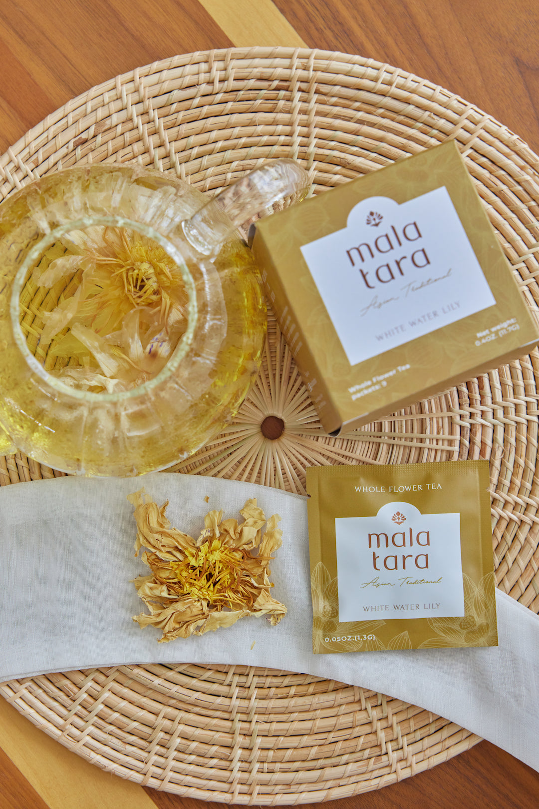 Mala Tara Water Lily Whole Flower Tea Box