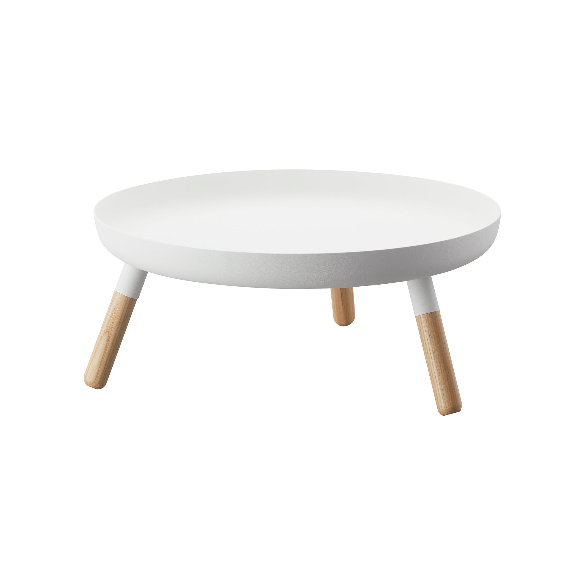 Yamazaki Home Countertop Pedestal Tray (5" H)  - Steel + Wood