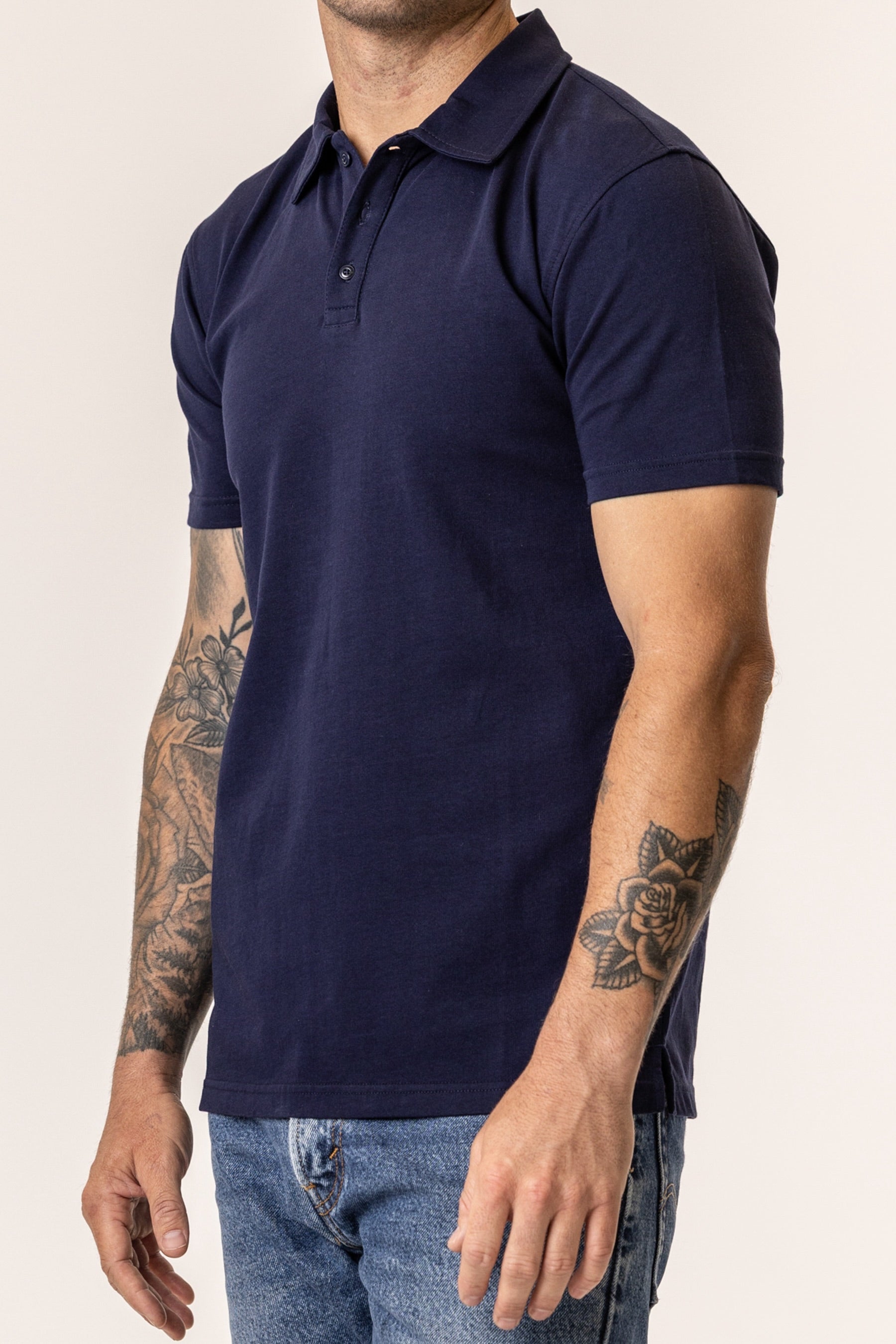 Vottera Men's Organic Cotton Polo - Slim fit