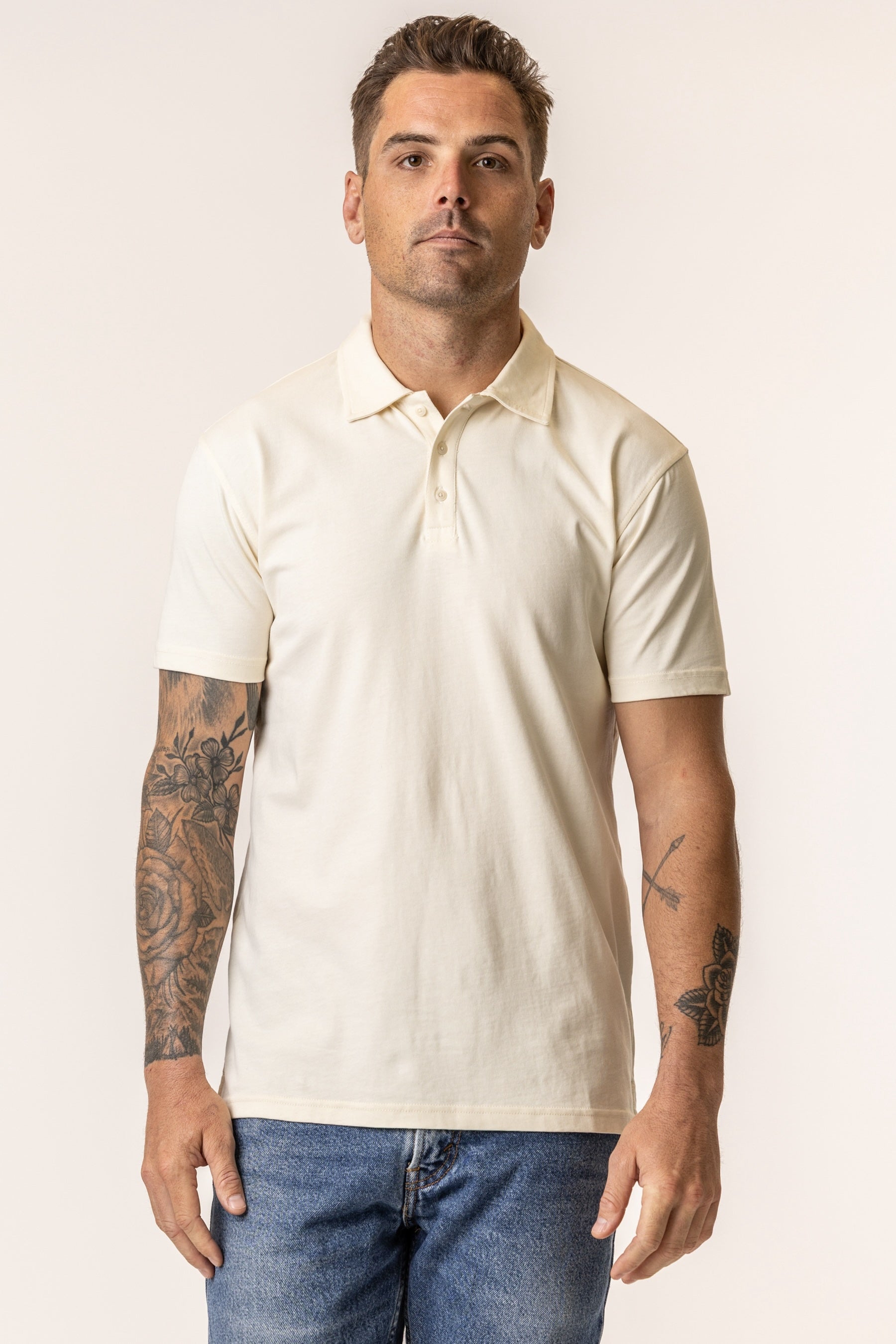 Vottera Men's Organic Cotton Polo - Slim fit