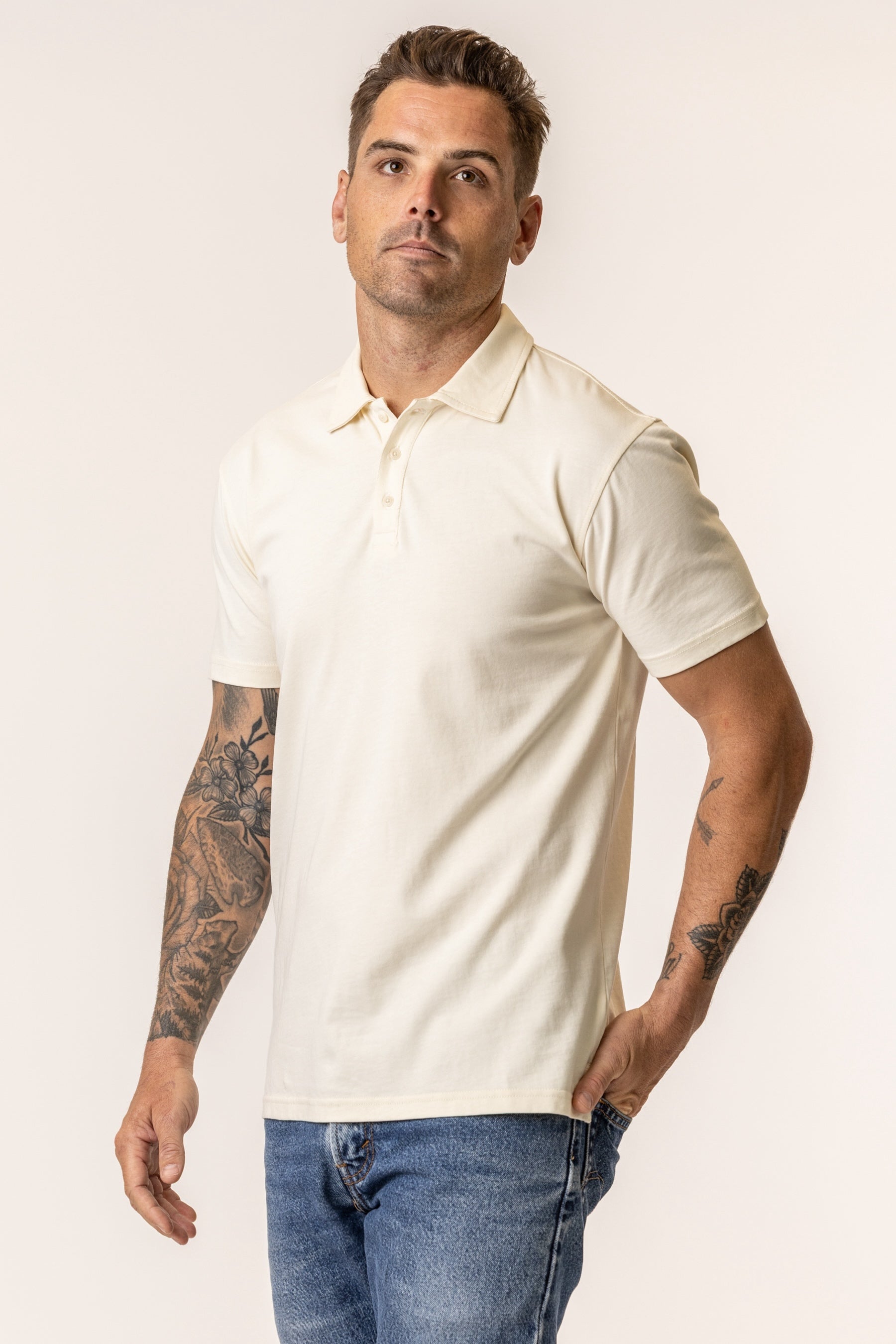 Vottera Men's Organic Cotton Polo - Slim fit