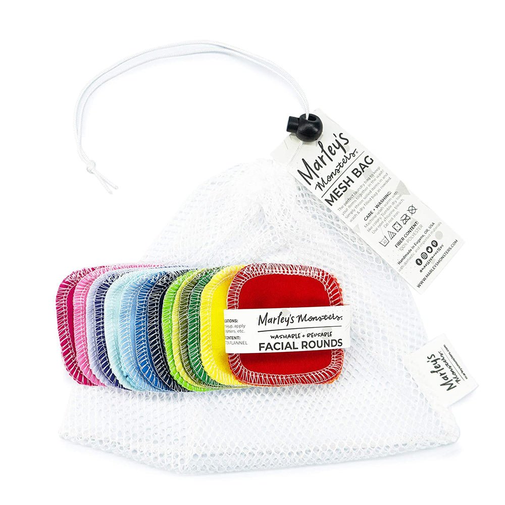 Marley's Monsters Mesh Laundry Bag & Facial Rounds Set