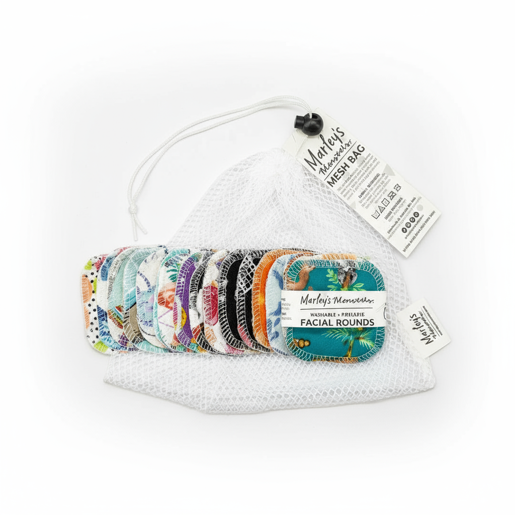Marley's Monsters Mesh Laundry Bag & Facial Rounds Set