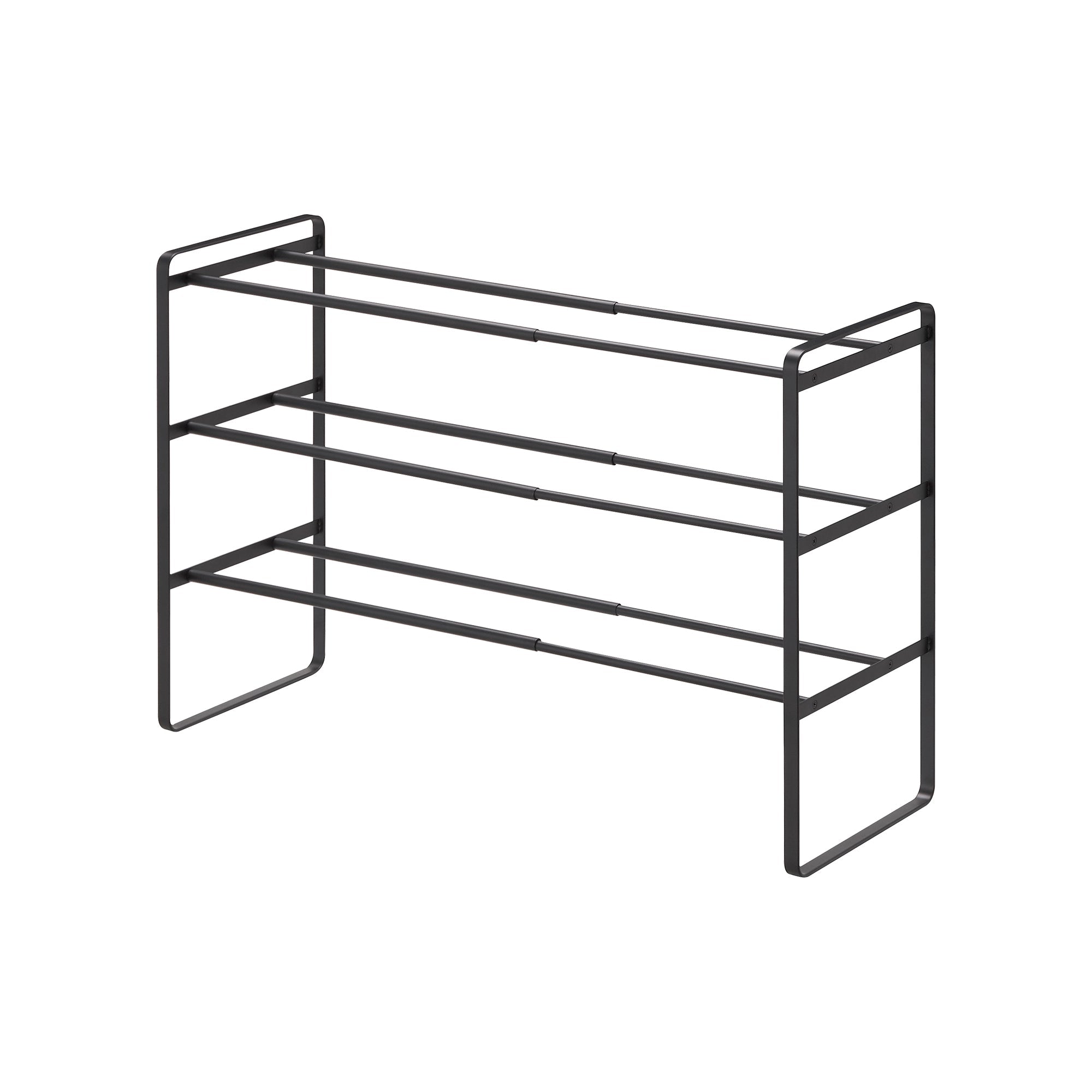 Yamazaki Home Three-Tier Expandable Shoe Rack (18" H)  - Steel