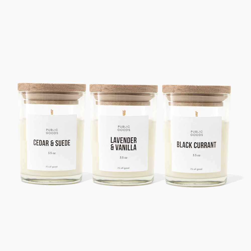 Public Goods Mini Candle Set