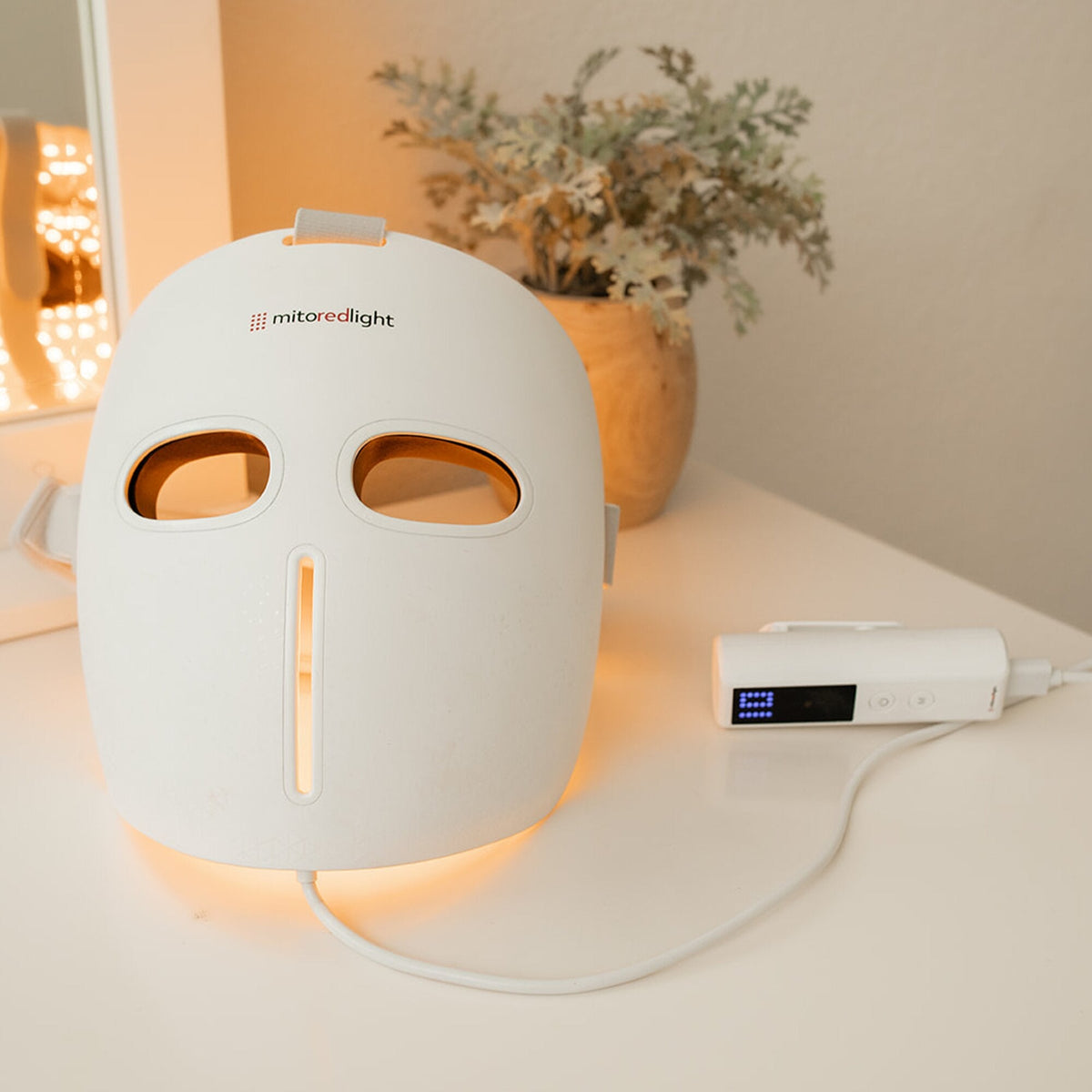 MitoGLOW™ LED Red Light Therapy Mask | With Blue, Yellow, Red and Near Infrared LED