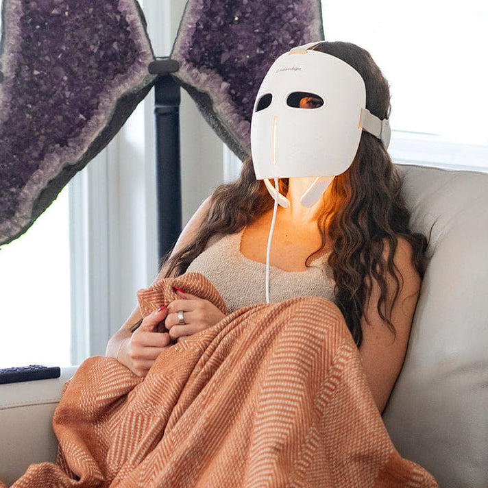 MitoGLOW™ LED Red Light Therapy Mask | With Blue, Yellow, Red and Near Infrared LED