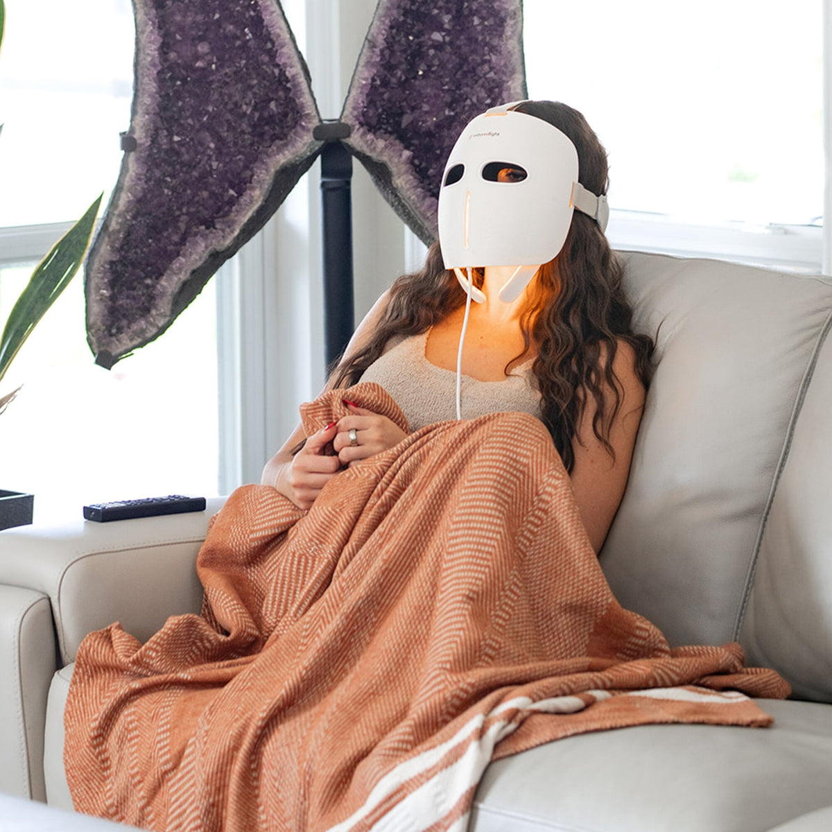 MitoGLOW™ LED Red Light Therapy Mask | With Blue, Yellow, Red and Near Infrared LED