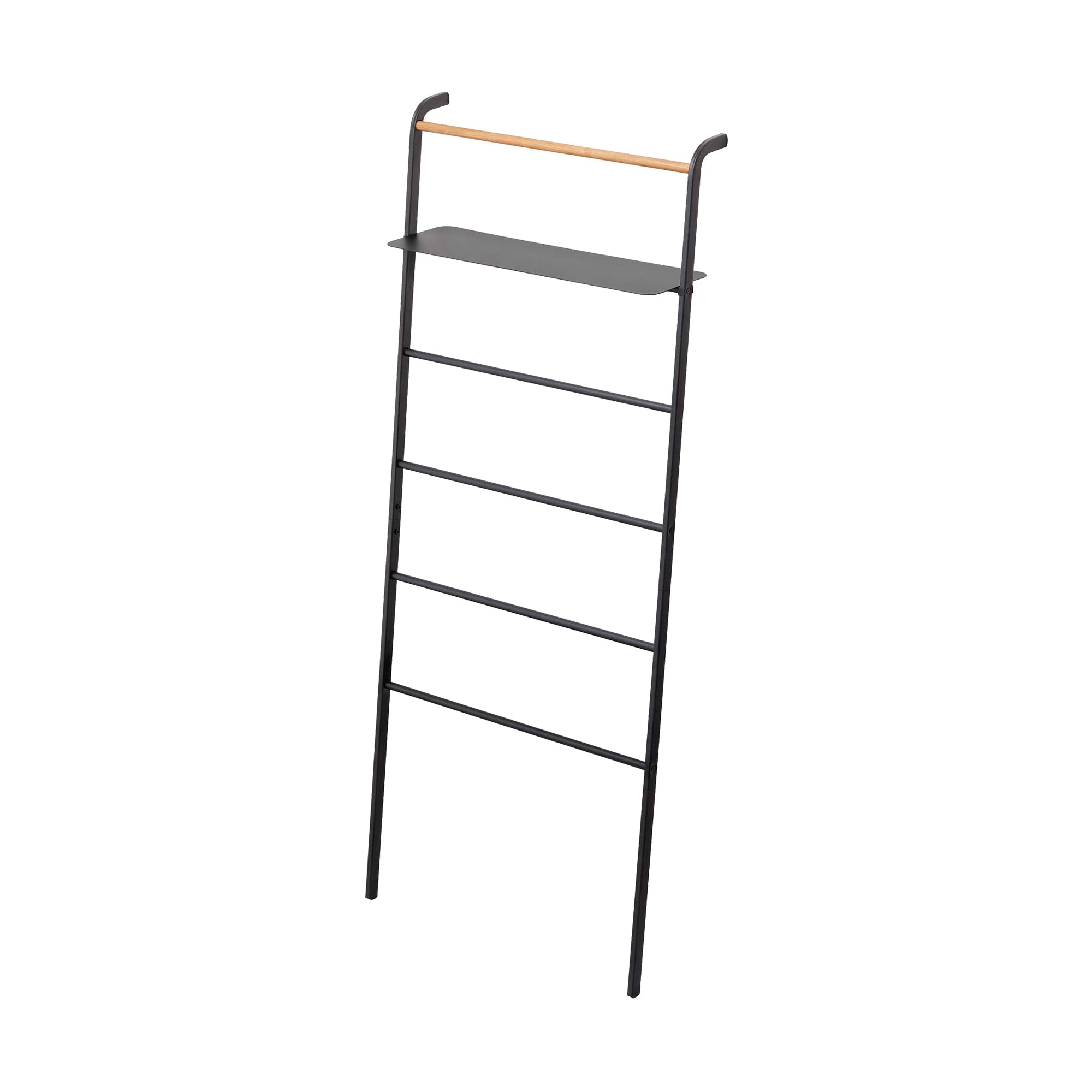 Yamazaki Home Leaning Storage Ladder With Shelf (63" H)  - Steel