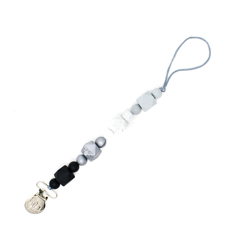 Three Hearts Grande Jewel Pacifier Clip - Food Grade BPA Free Silicone