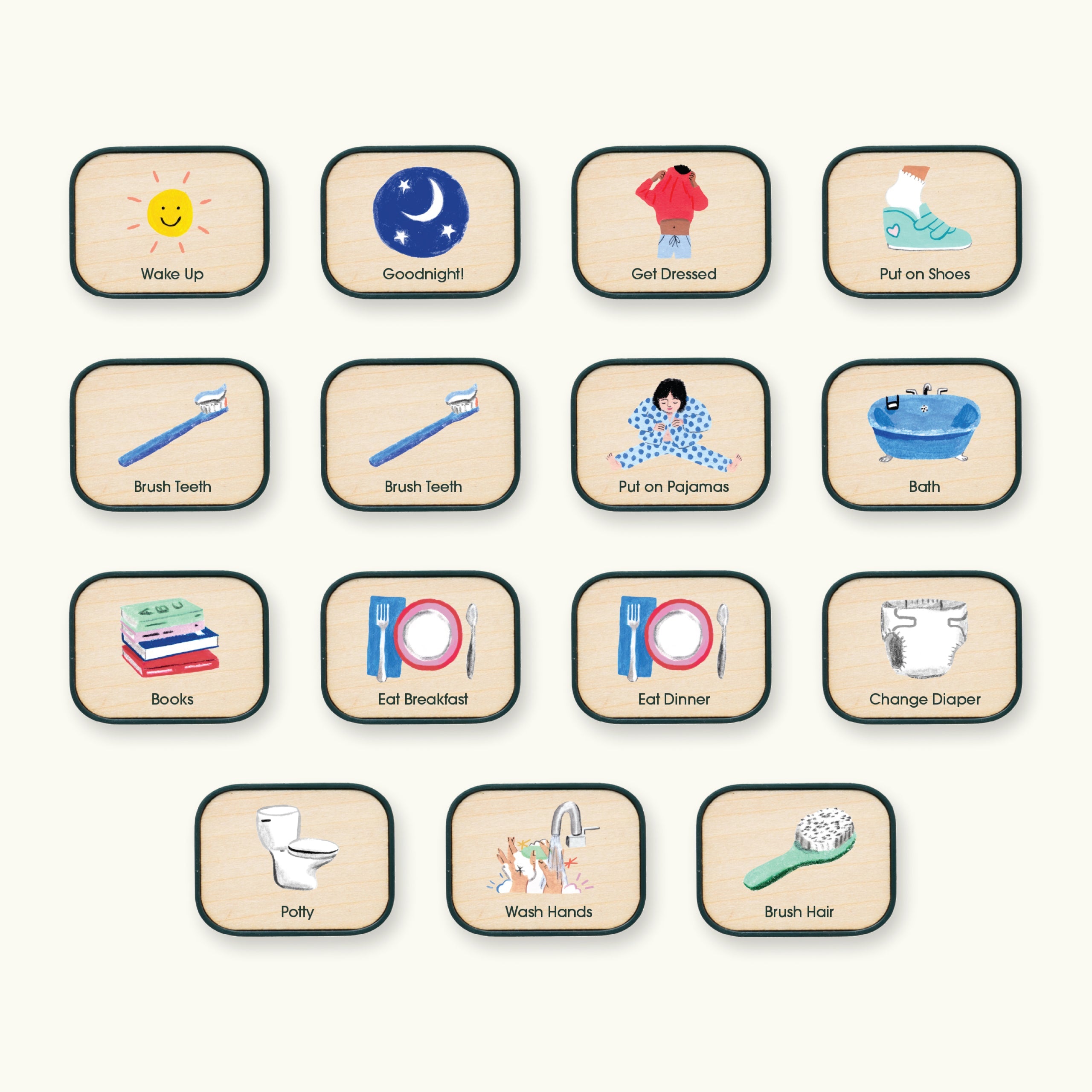 Charmspring Small Springboard—My Routine with Morning Night Tiles