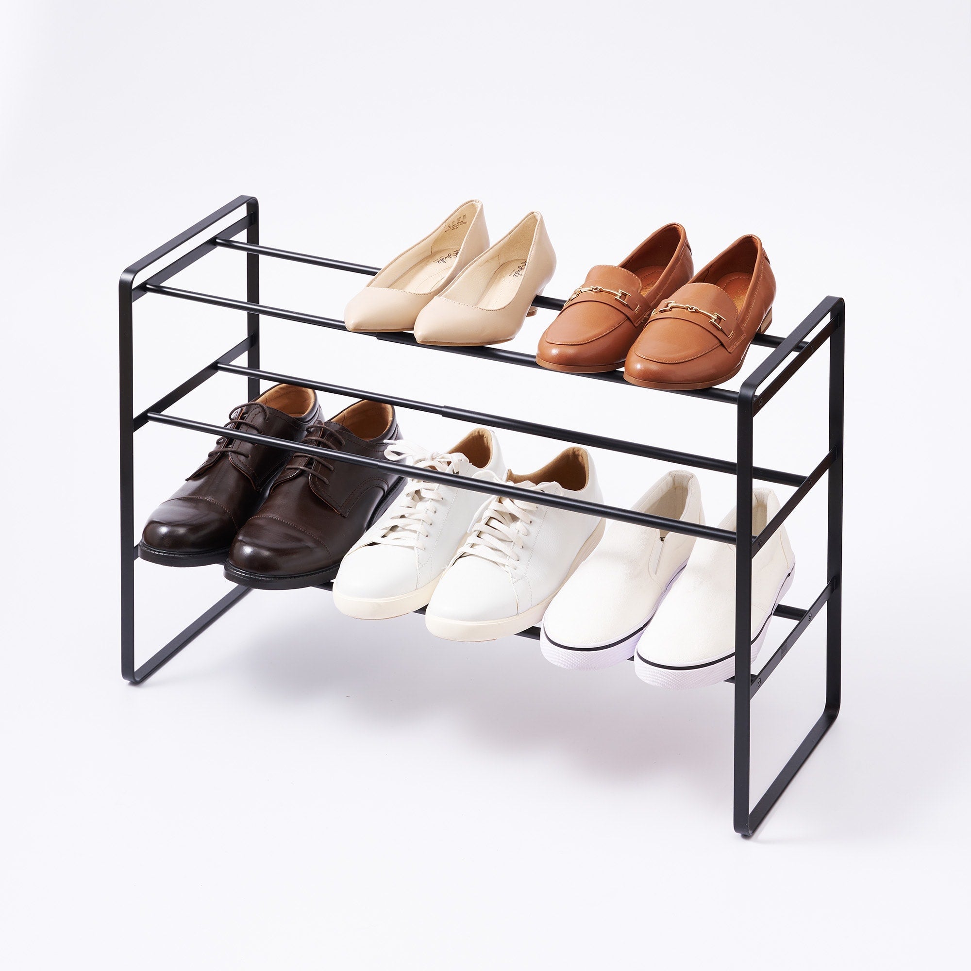 Yamazaki Home Three-Tier Expandable Shoe Rack (18