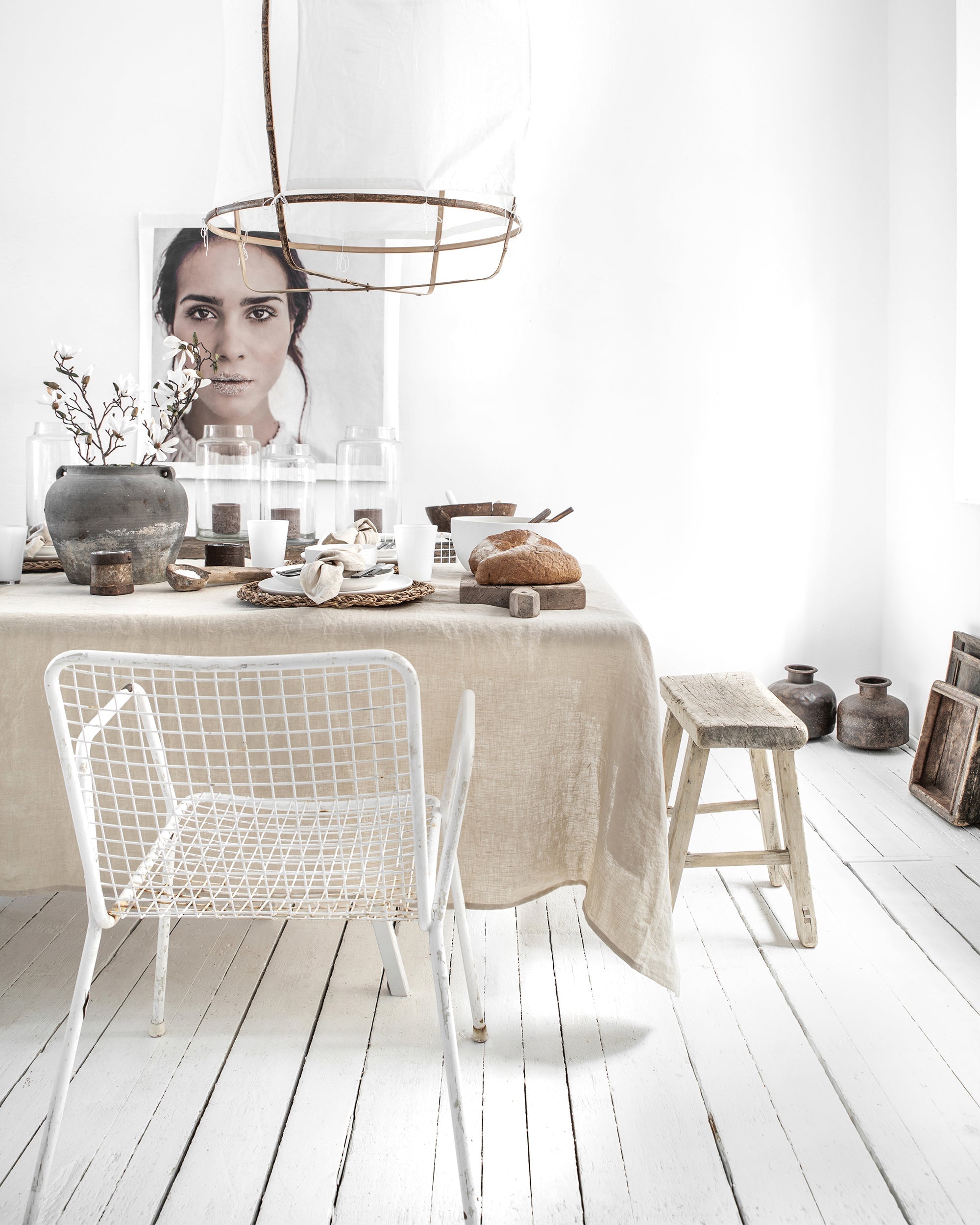 MagicLinen Natural Linen Tablecloth