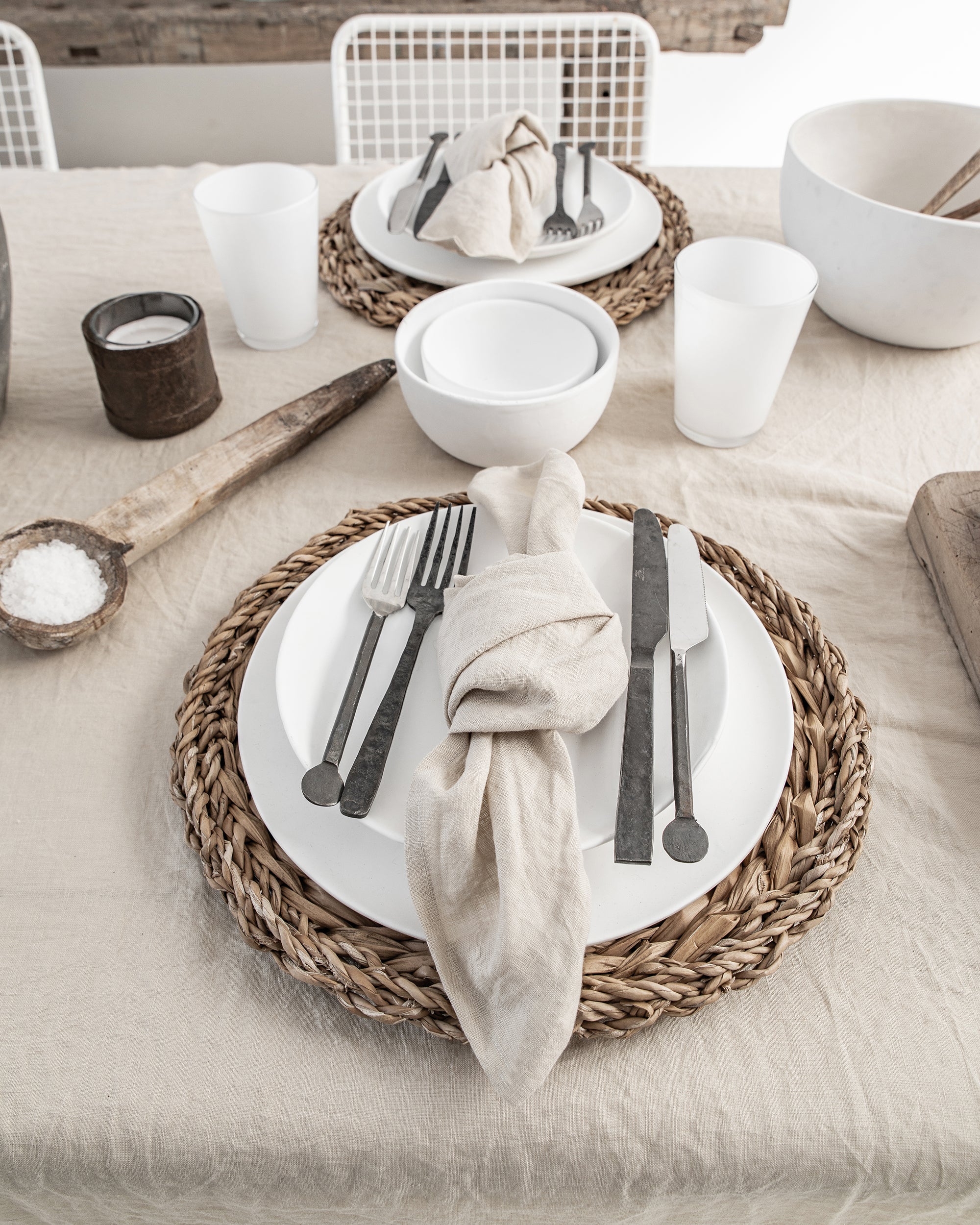 MagicLinen Natural Linen Tablecloth