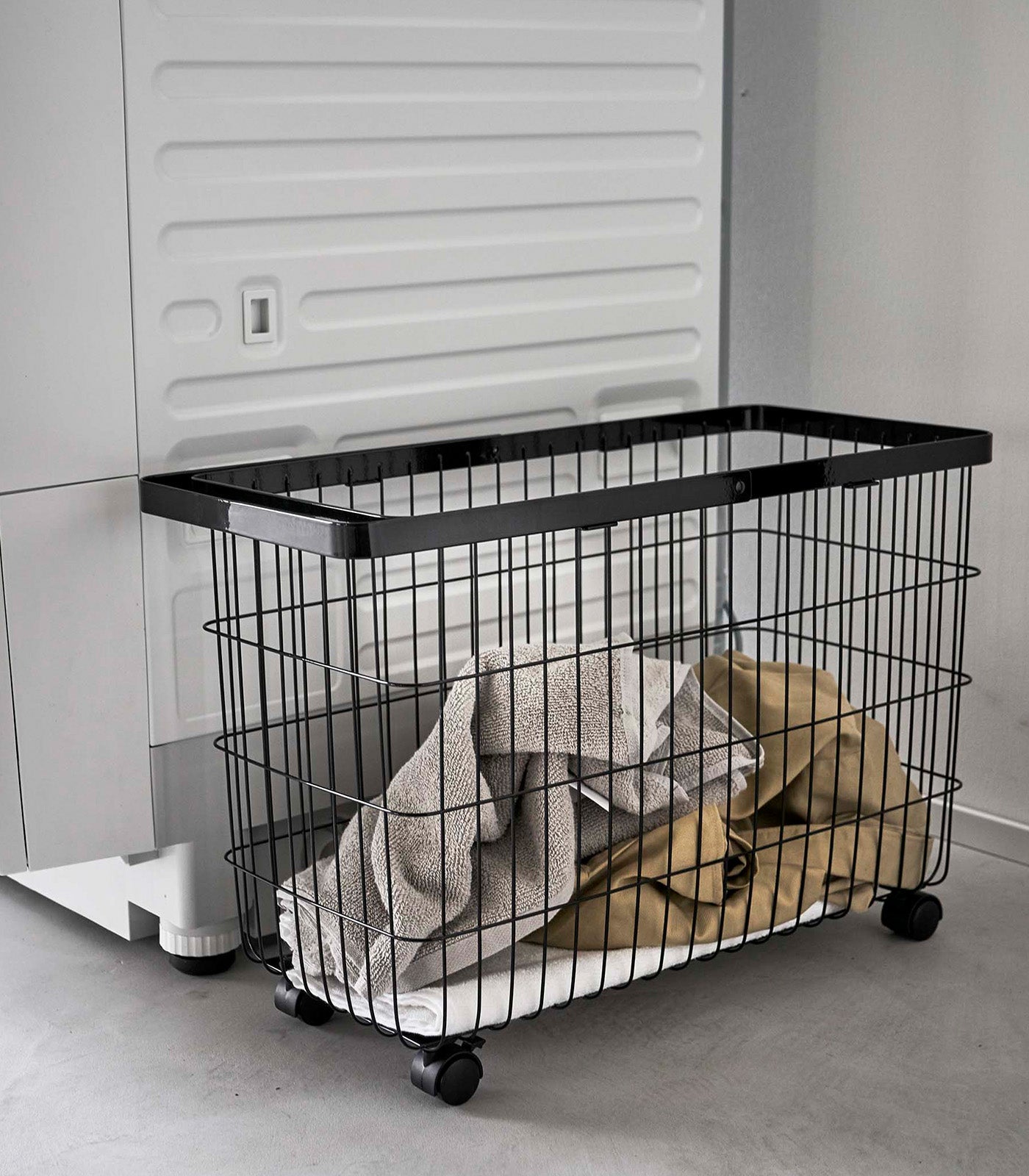 Yamazaki Home Rolling Wire Basket (14.8" H)  - Steel