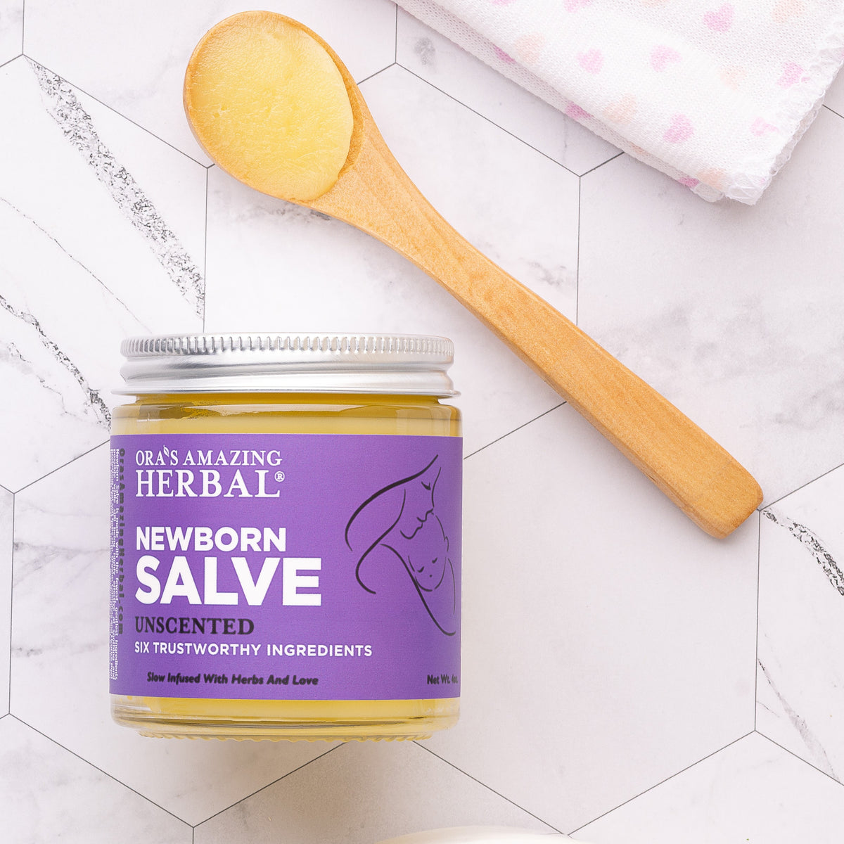 Ora's Amazing Herbal Newborn Salve, Calendula Ointment For Babies