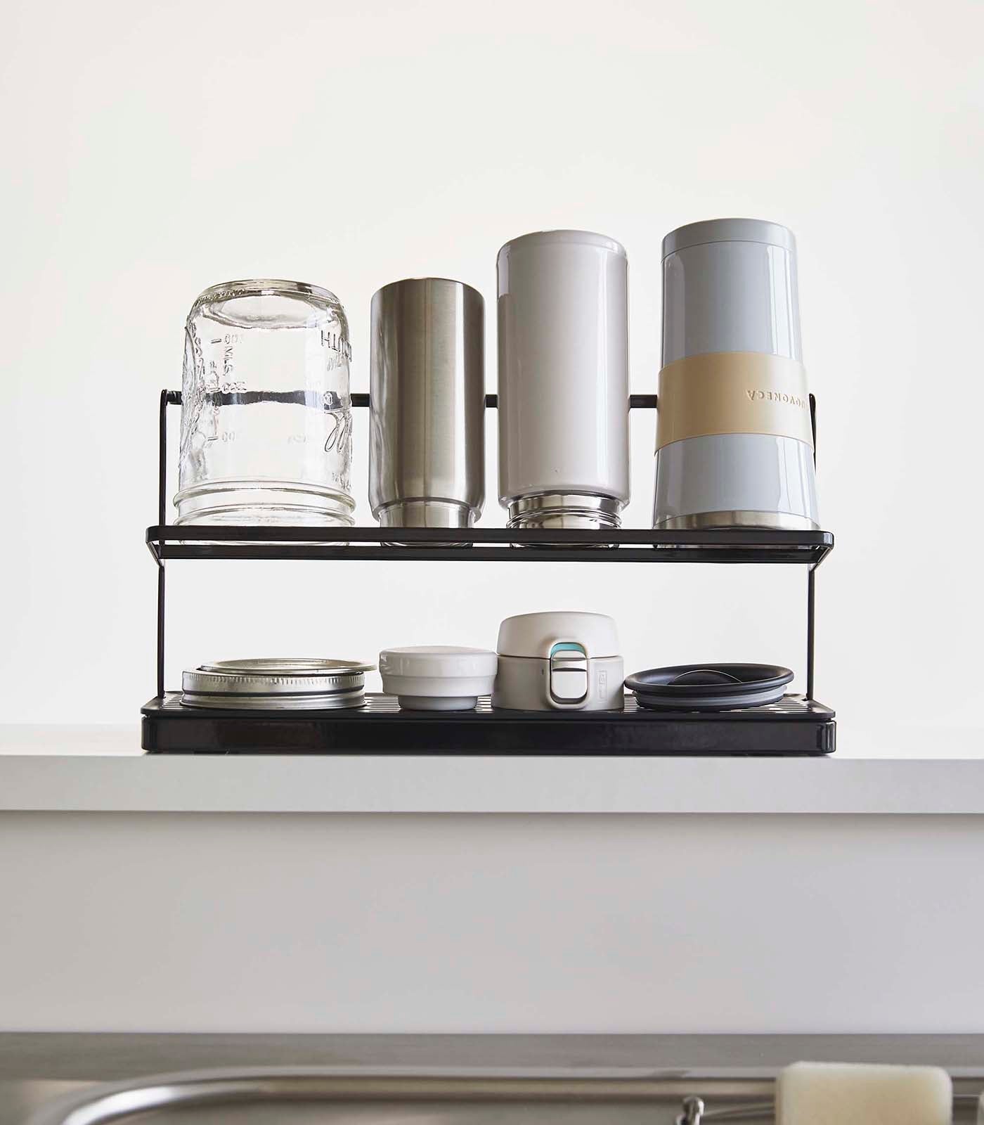 Yamazaki Home Countertop Bottle Drying Rack - Steel