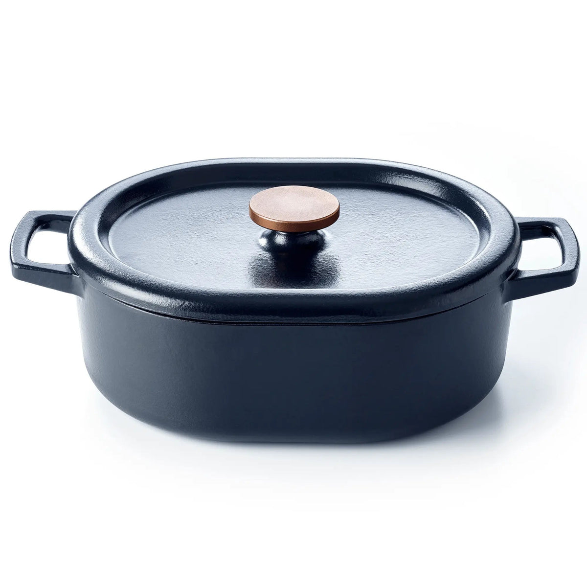 Alva Cookware Enameled Cast Iron Oval Dutch Oven, 6-Qt