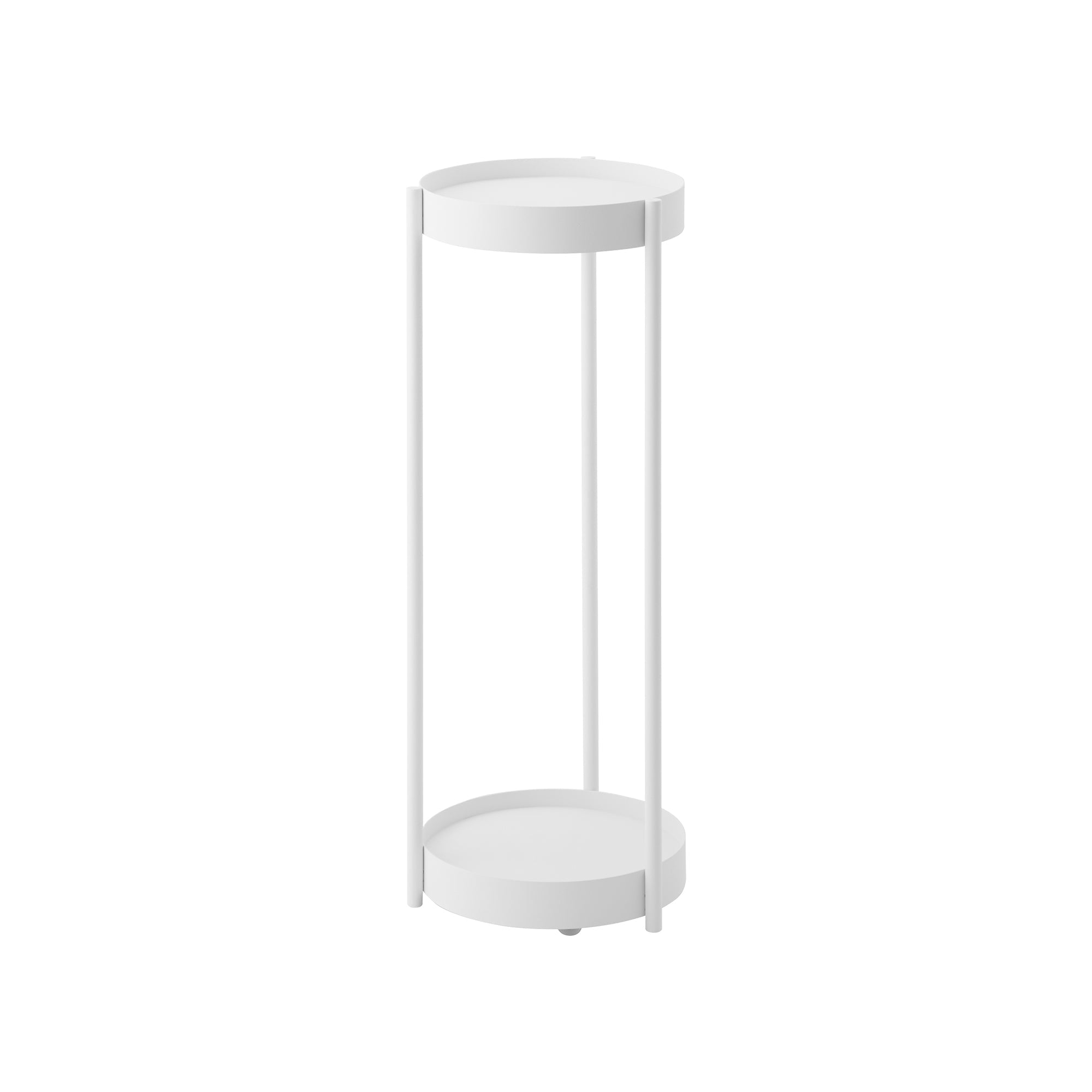 Yamazaki Home Two-Tier Rolling Plant Stand (28" H)  - Steel