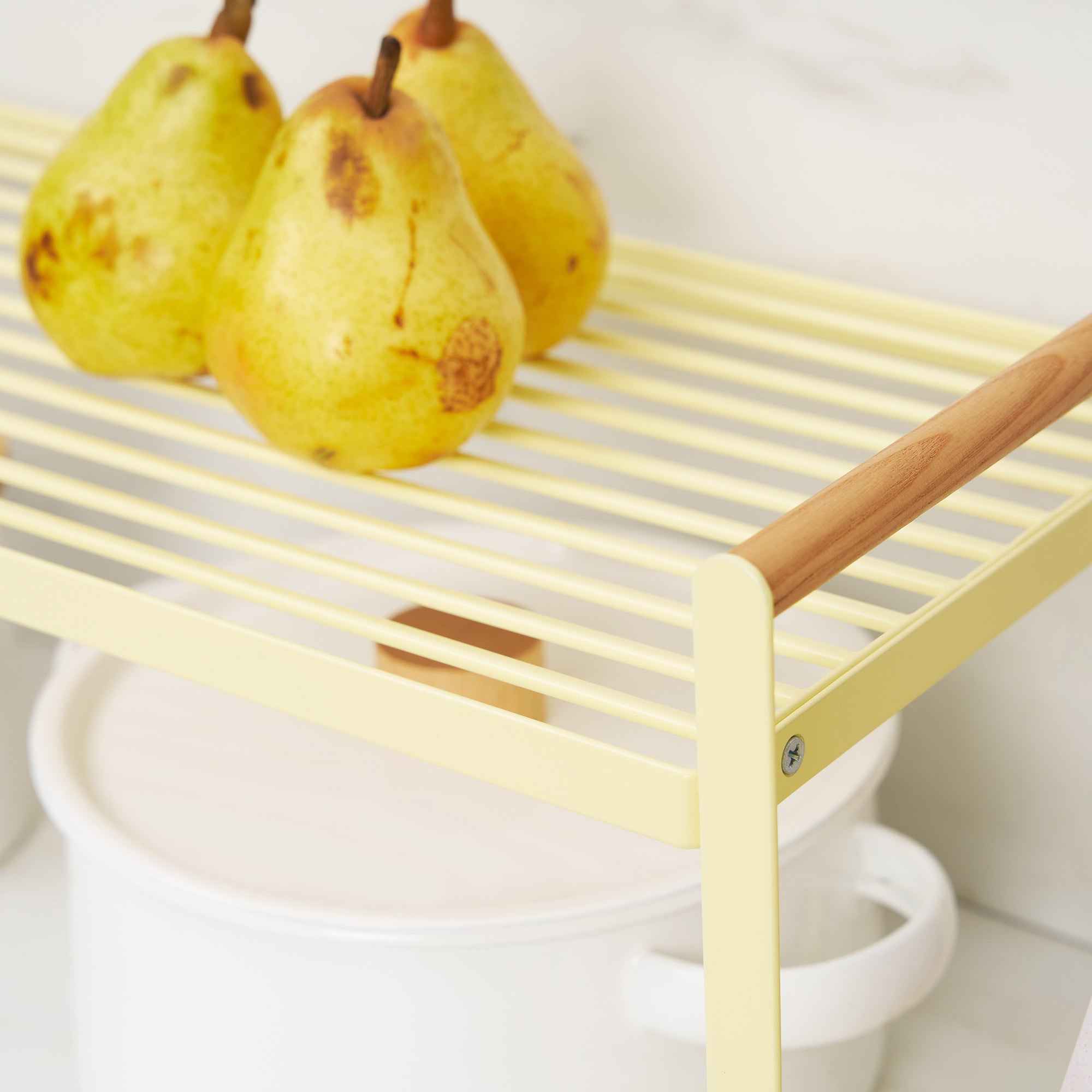 Yamazaki Home Countertop Wire Shelf - Steel + Wood
