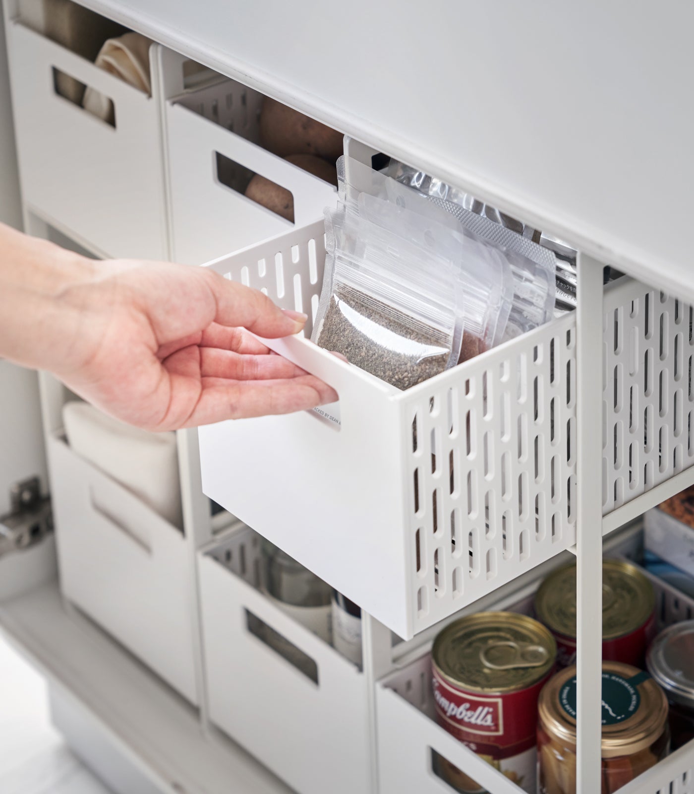 Yamazaki Home Two-Tier Cabinet Storage Basket