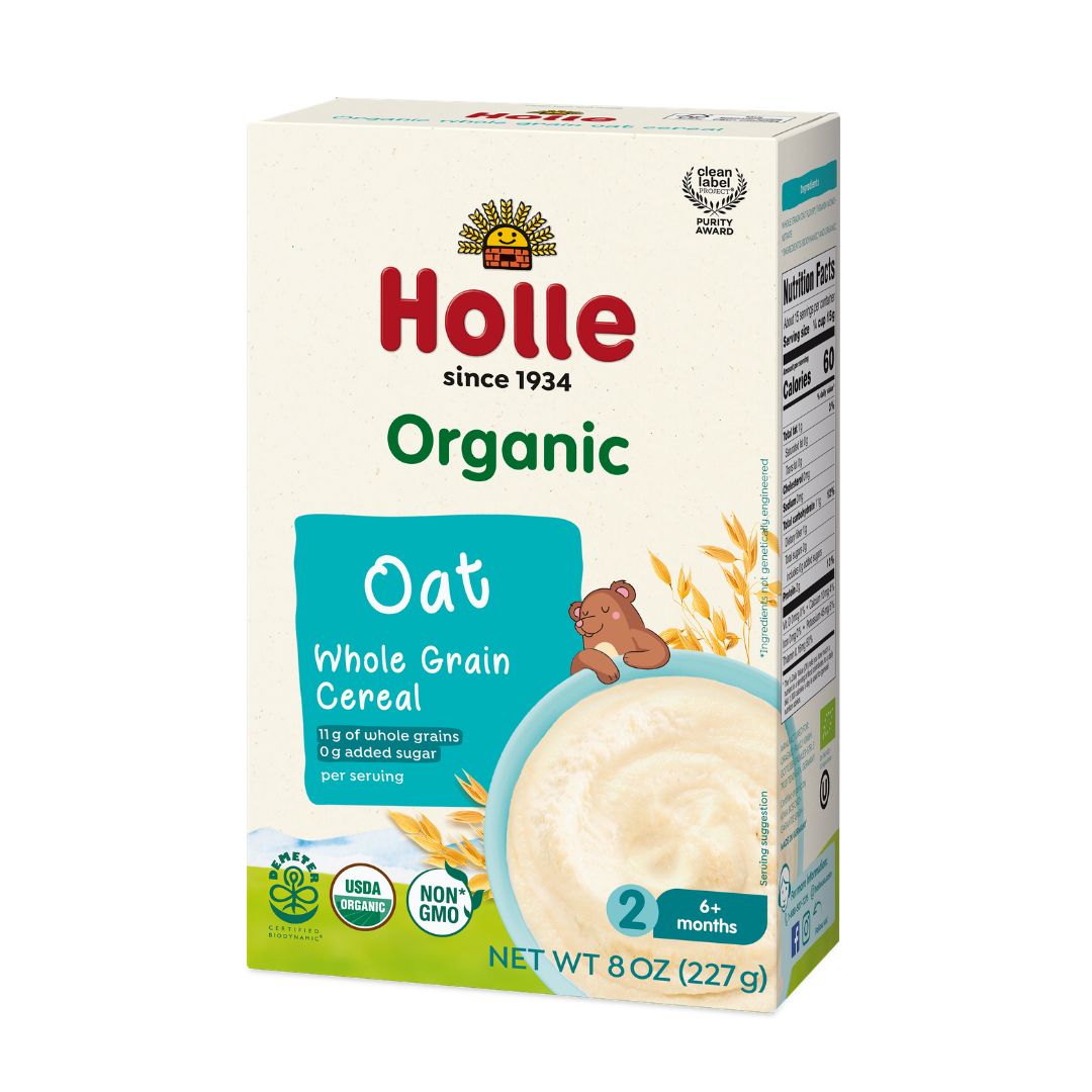 Holle Organic Whole Grain Oat Cereal - 6 Pack