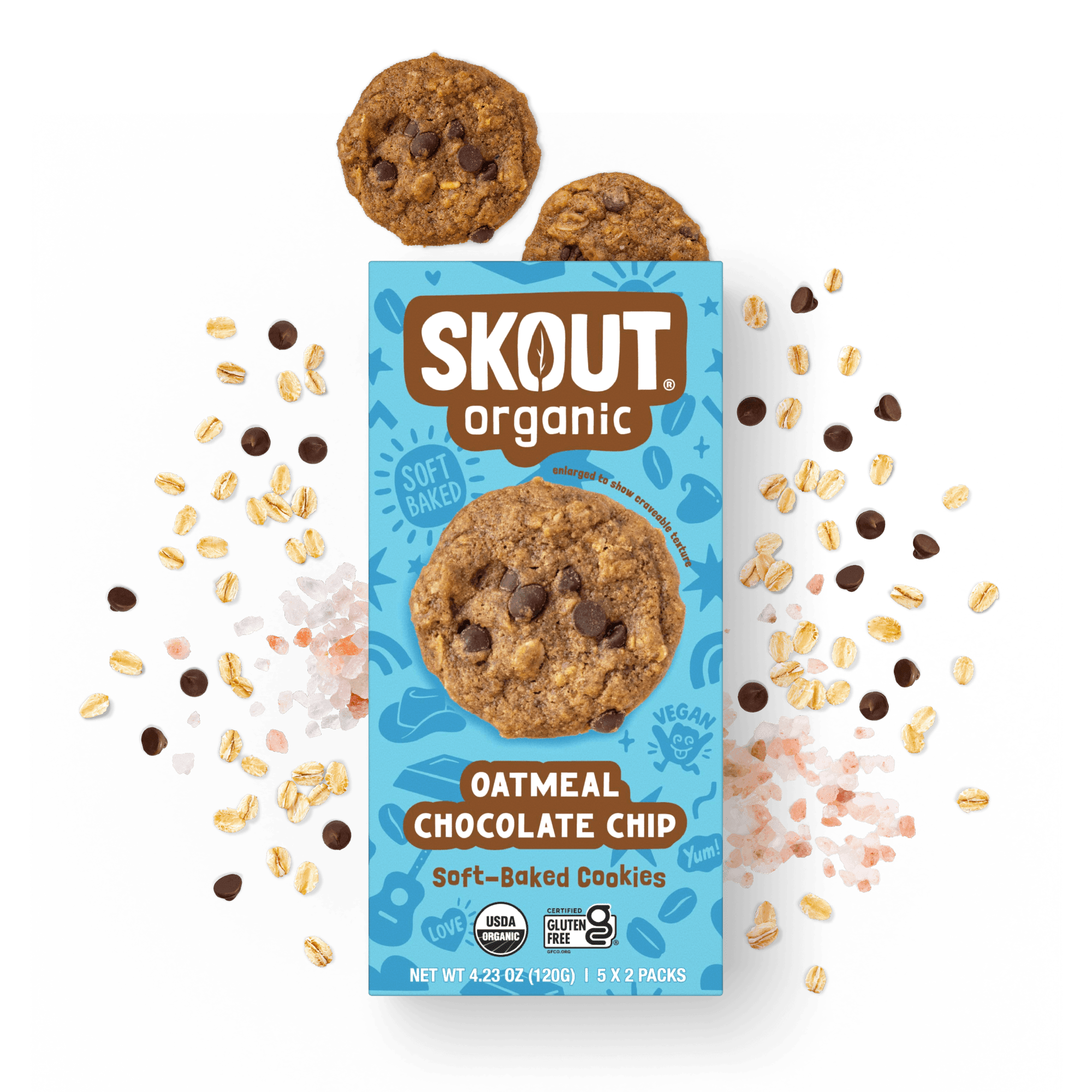 Skout Organic Oatmeal Chocolate Chip Soft Baked Cookies
