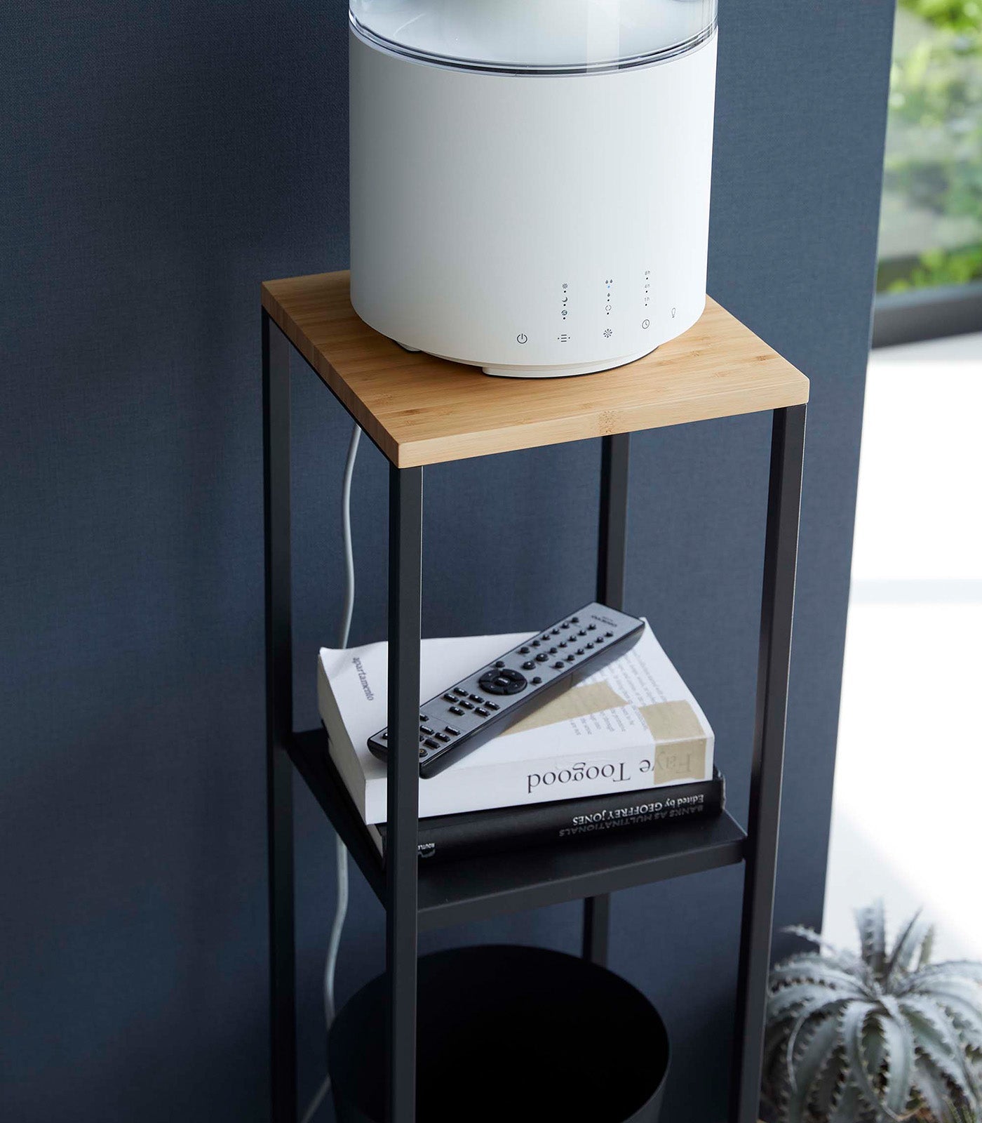 Yamazaki Home Two-Tier Display & Storage Shelf (31.5" H)  - Steel + Wood