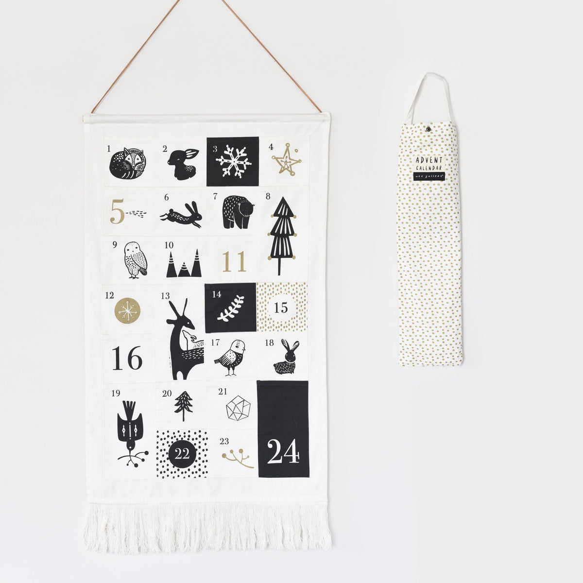 Wee Gallery 24 Pocket Advent Calendar - Winter Animals