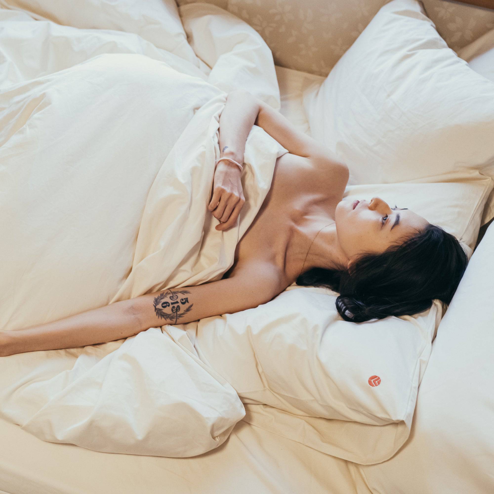 AIZOME Organic Fitted Sheet