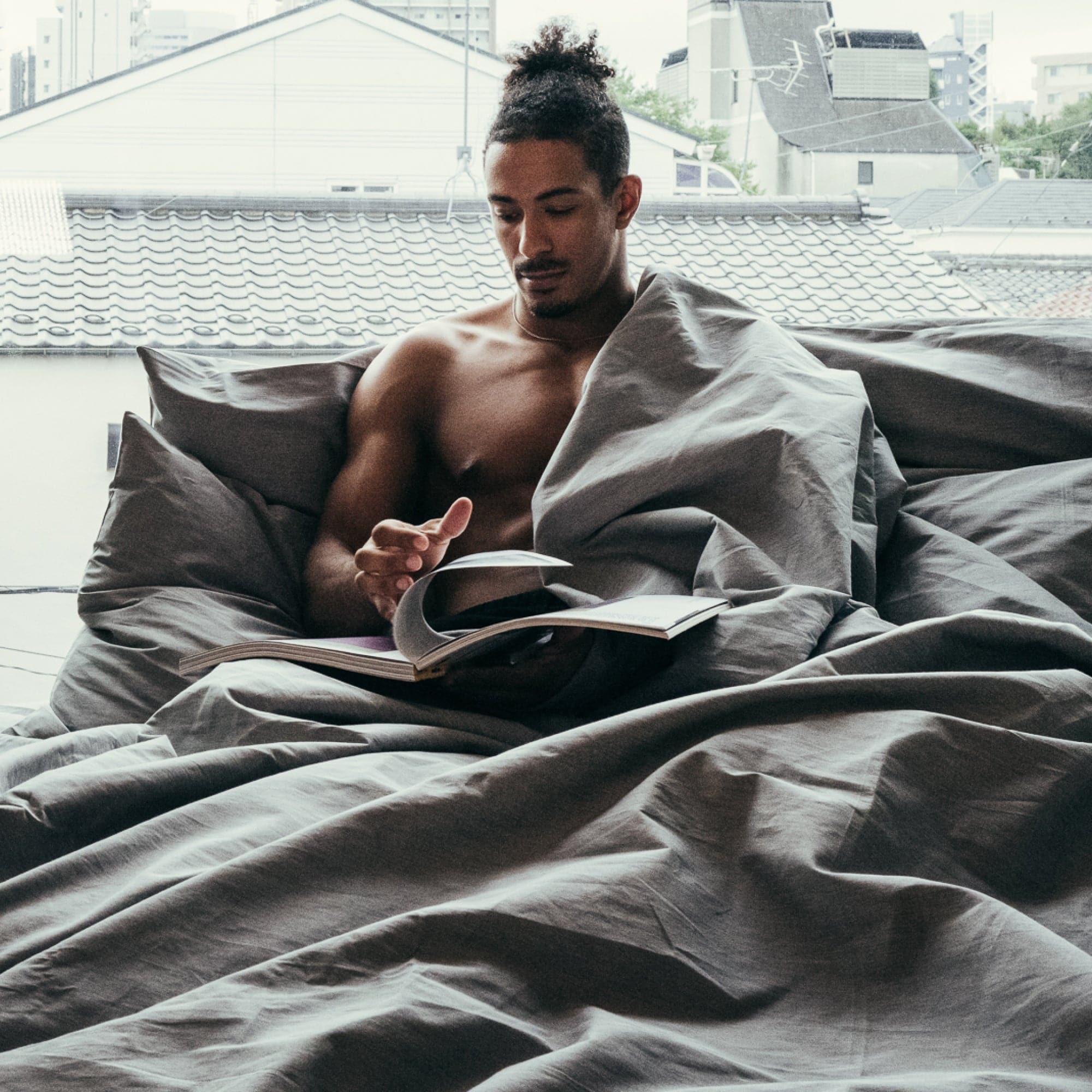 AIZOME Organic Fitted Sheet