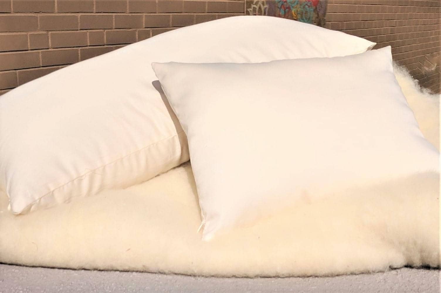 White Lotus Organic Wool Pillows