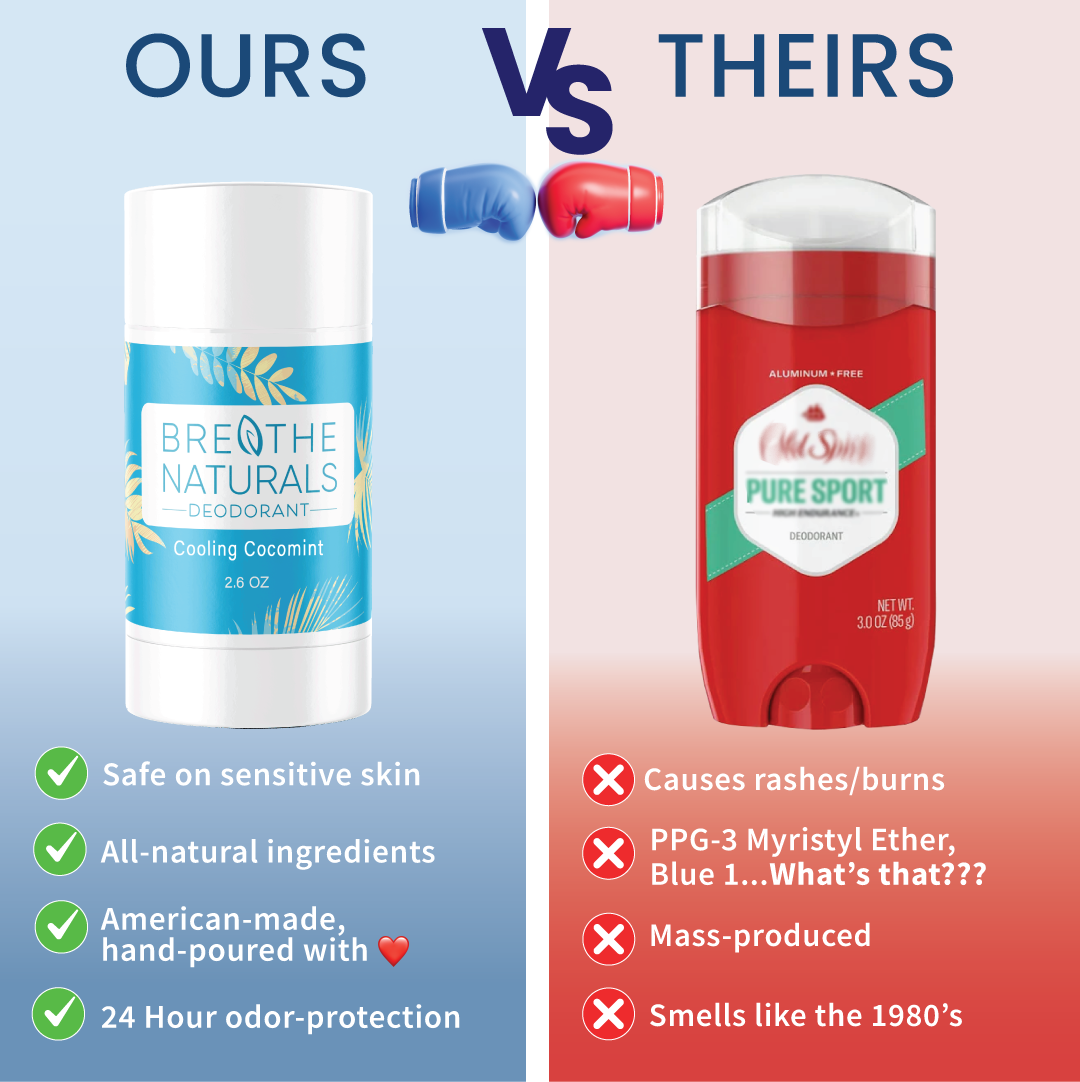 Breathe Naturals Deodorant Cooling CocoMint - 2 Pack
