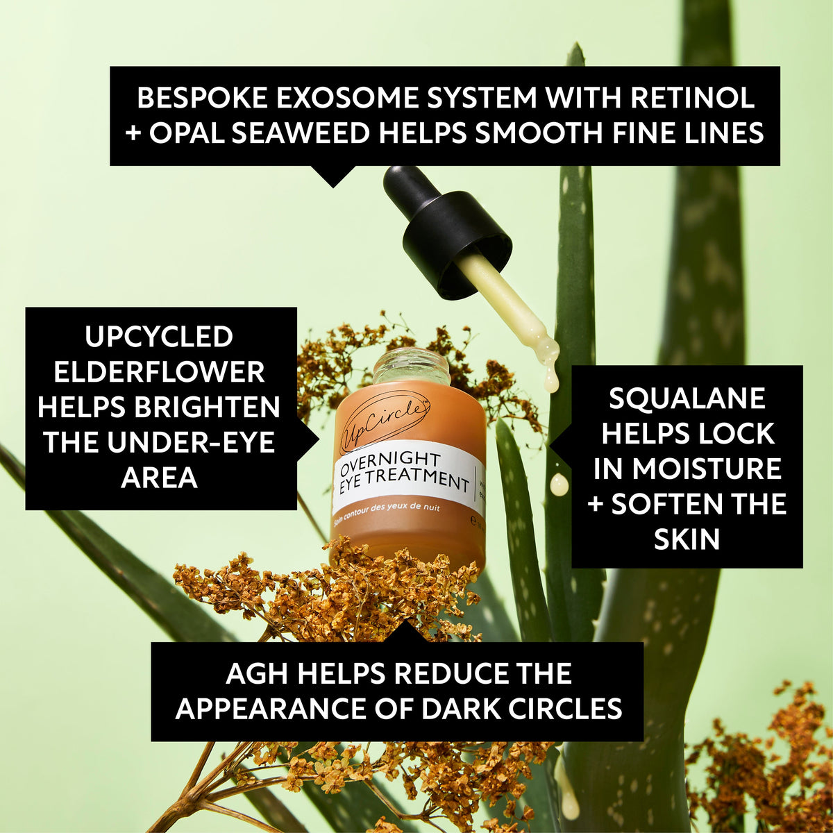 UpCircle Overnight Eye Treatment with Retinol Exosomes